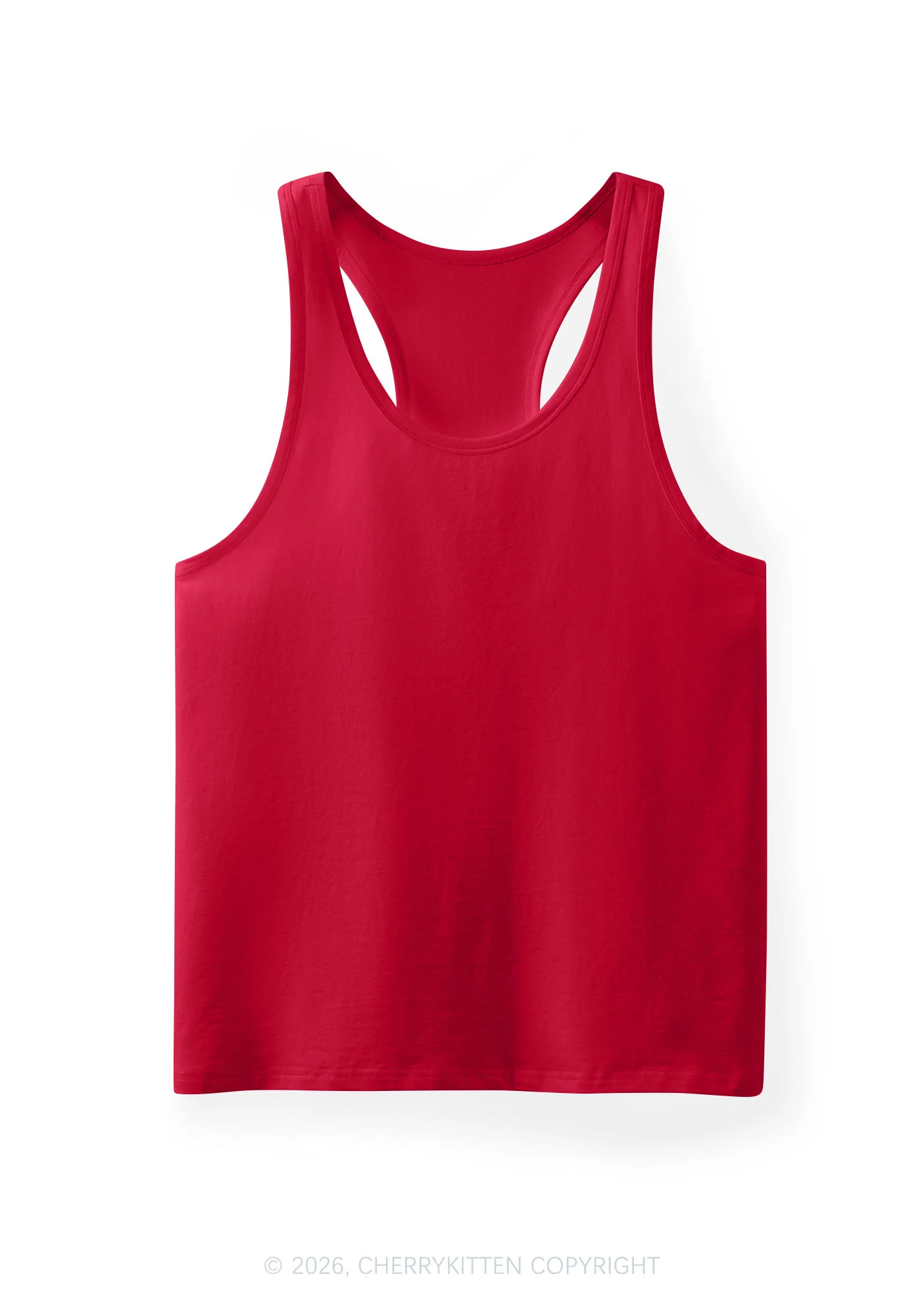 Plain Y2K Men Racerback Tank Top Cherrykitten - Image 5