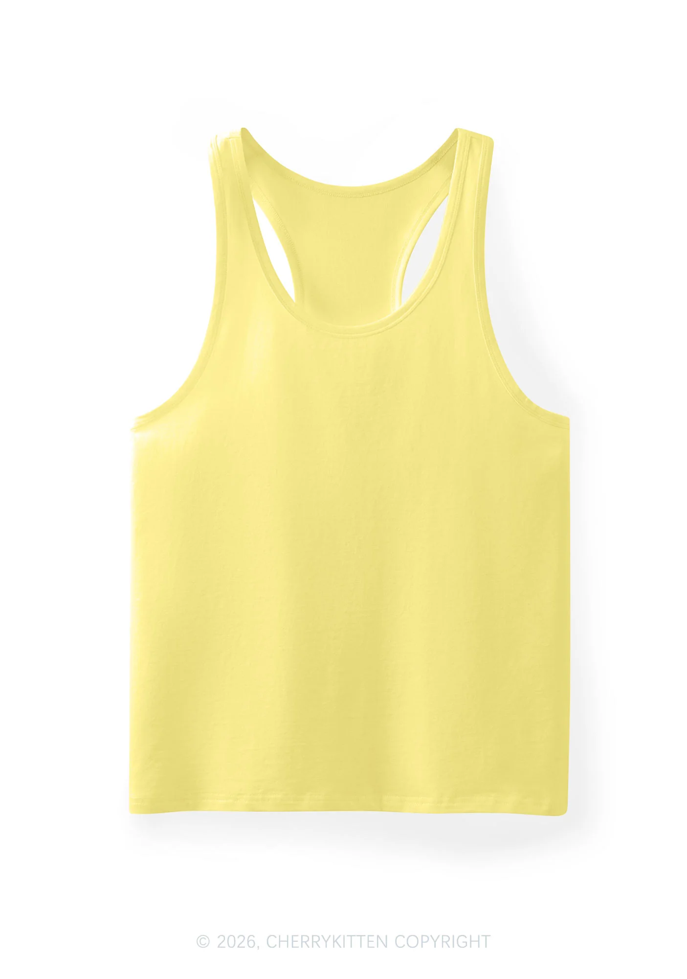 Plain Y2K Men Racerback Tank Top Cherrykitten - Image 9