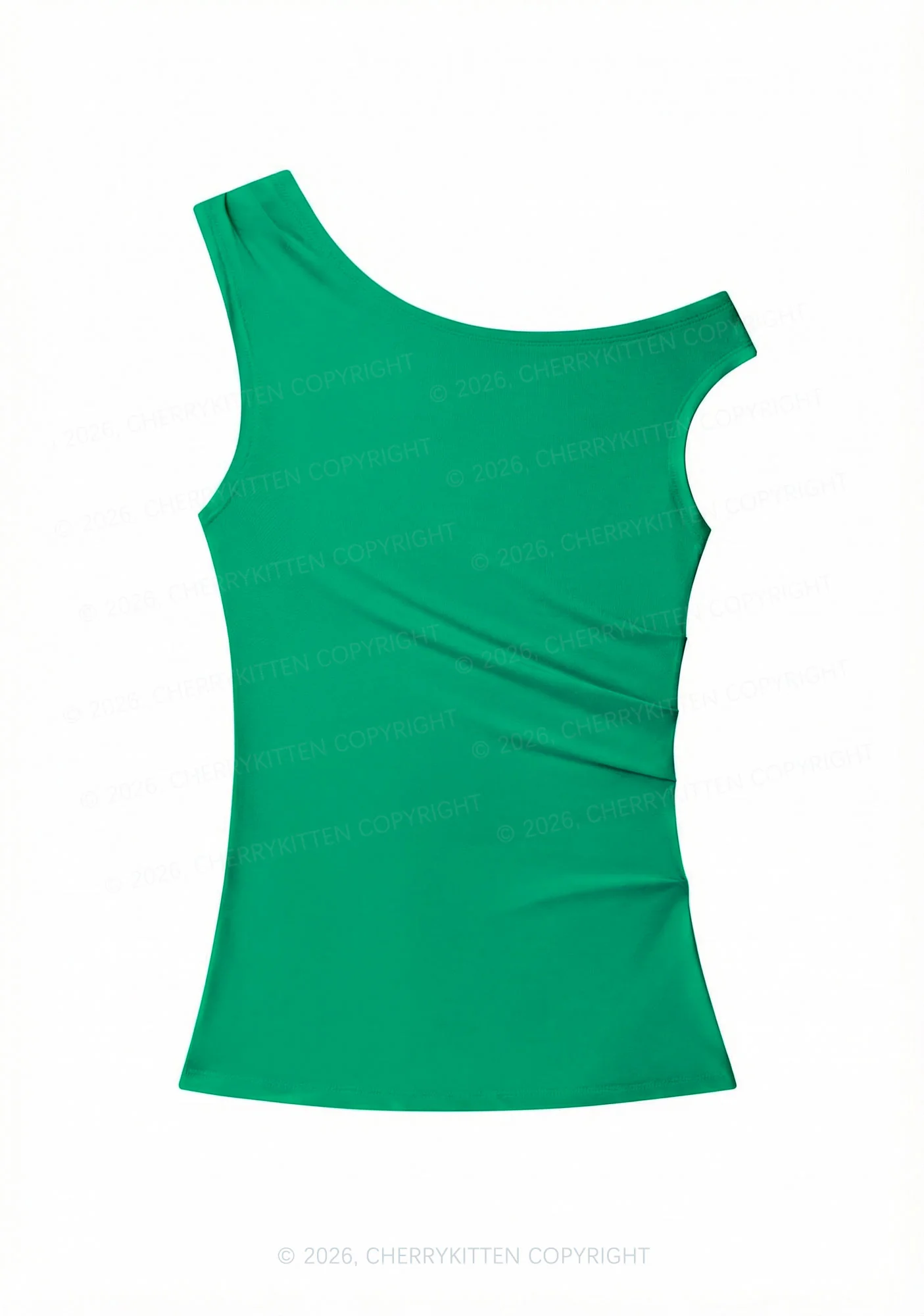 Plain Y2K Off Shoulder Tank Top Cherrykitten - Image 7