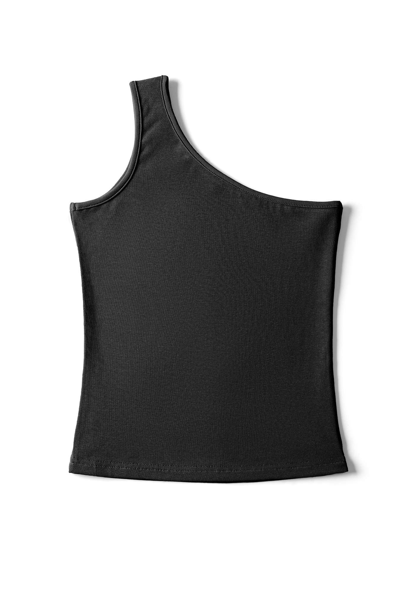 Plain Y2K One Shoulder Tank Top Cherrykitten - Image 2