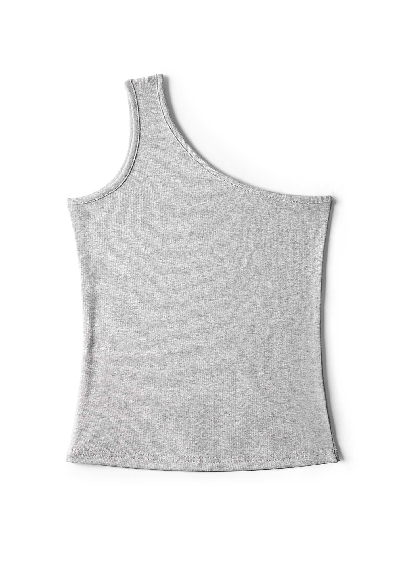 Plain Y2K One Shoulder Tank Top Cherrykitten - Image 4