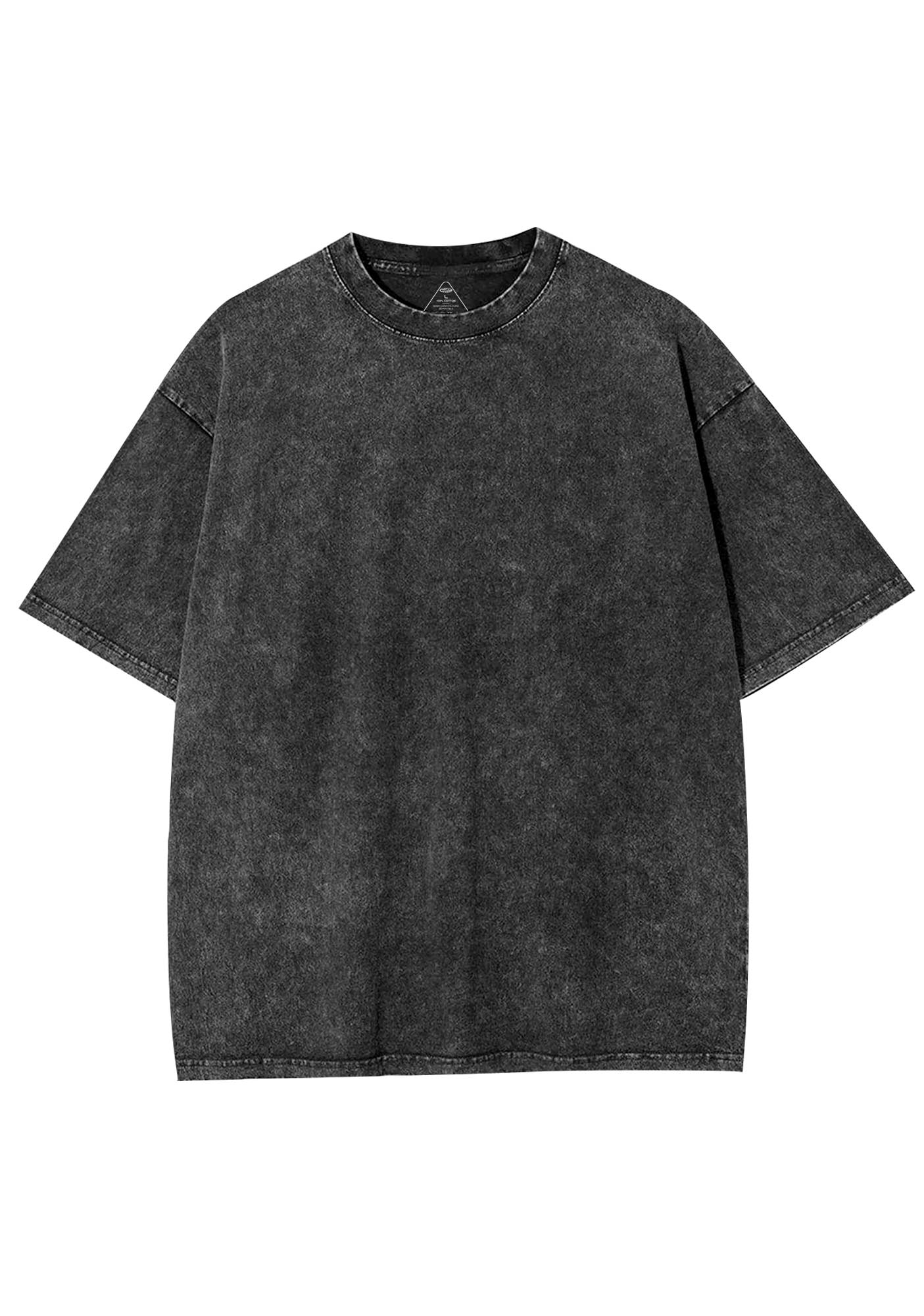 Plain Y2K Shirts Washed Tee Cherrykitten - Image 3