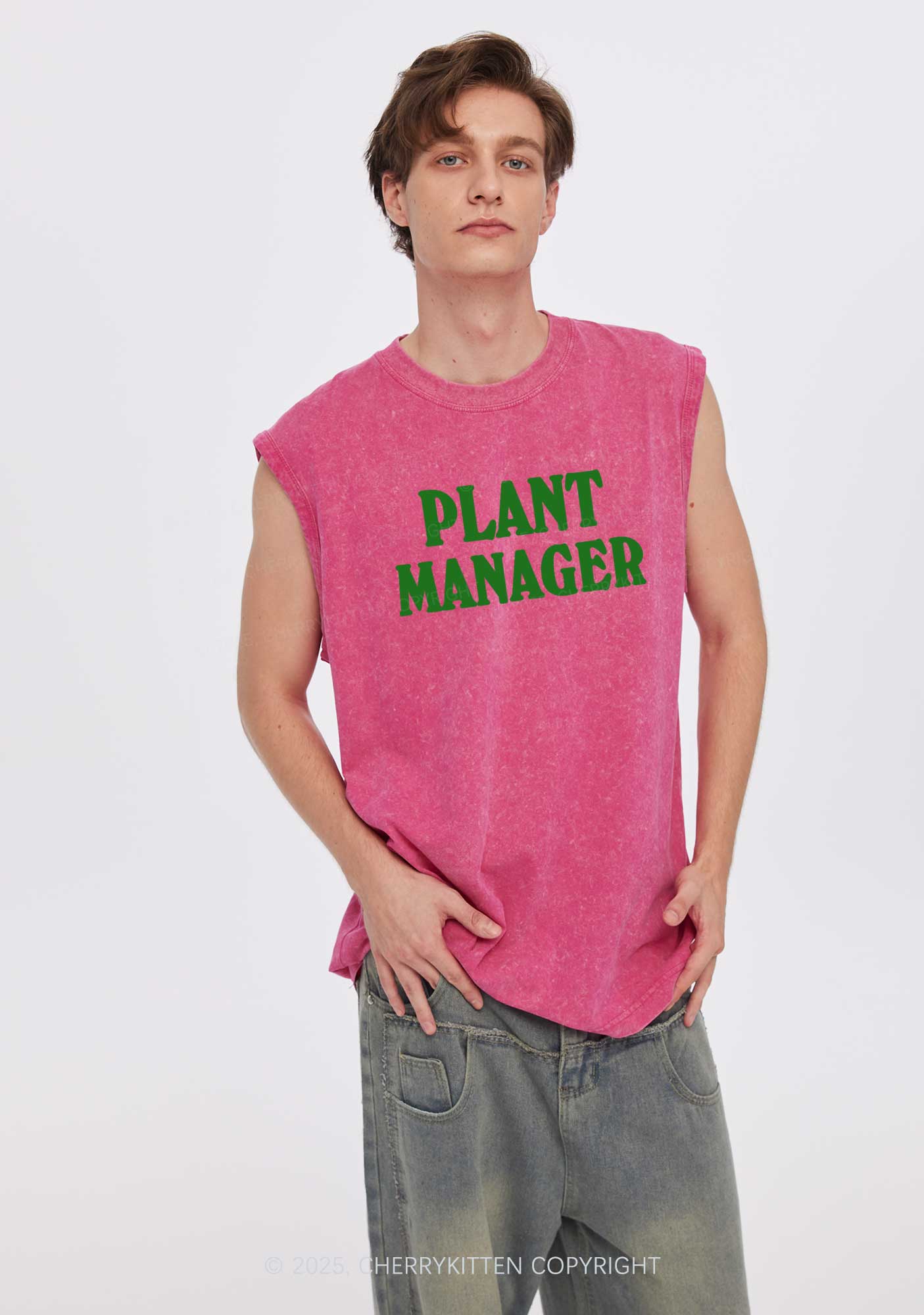 Plant Manager Y2K Washed Tank Cherrykitten - Image 3
