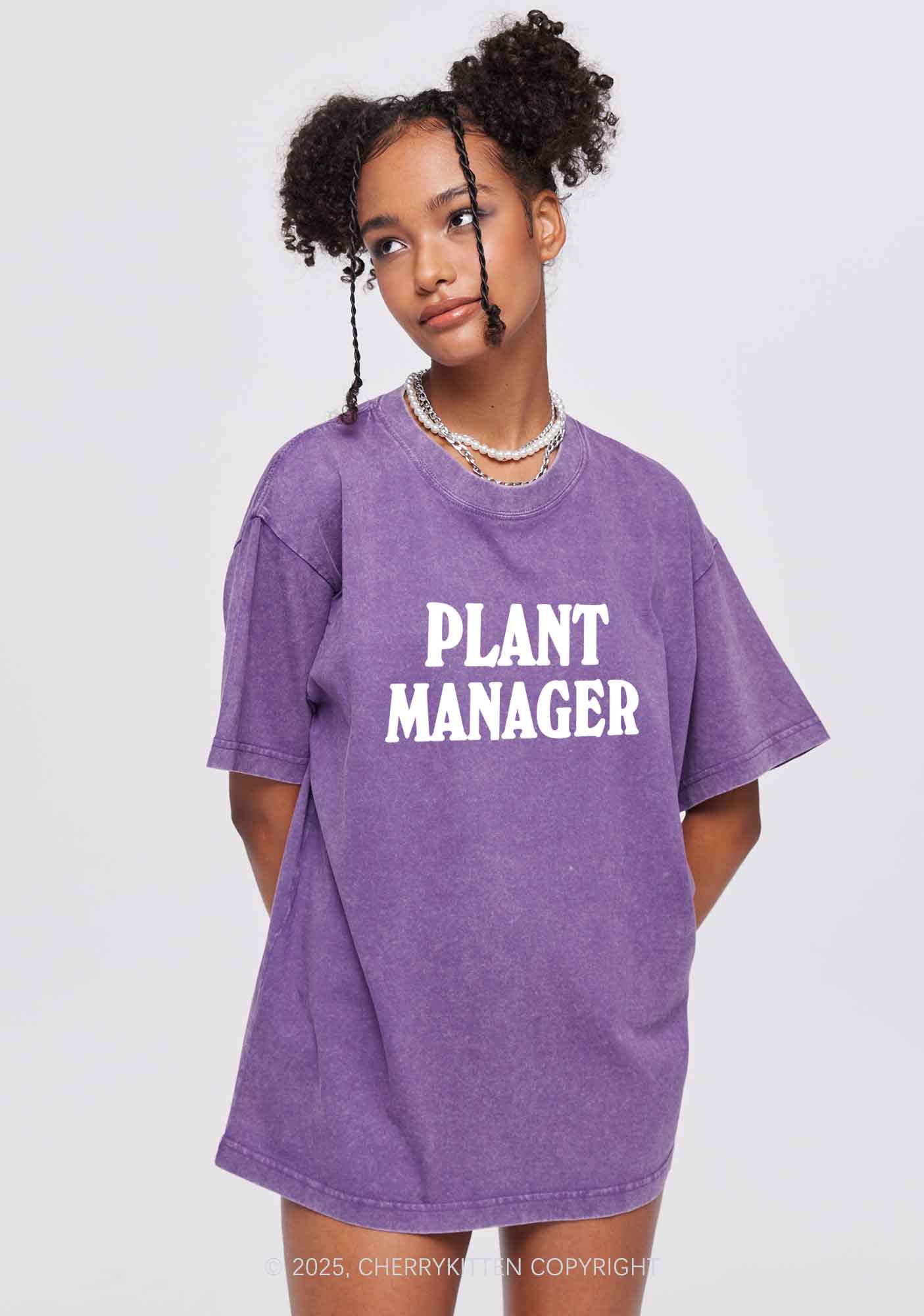 Plant Manager Y2K Washed Tee Cherrykitten - Image 3