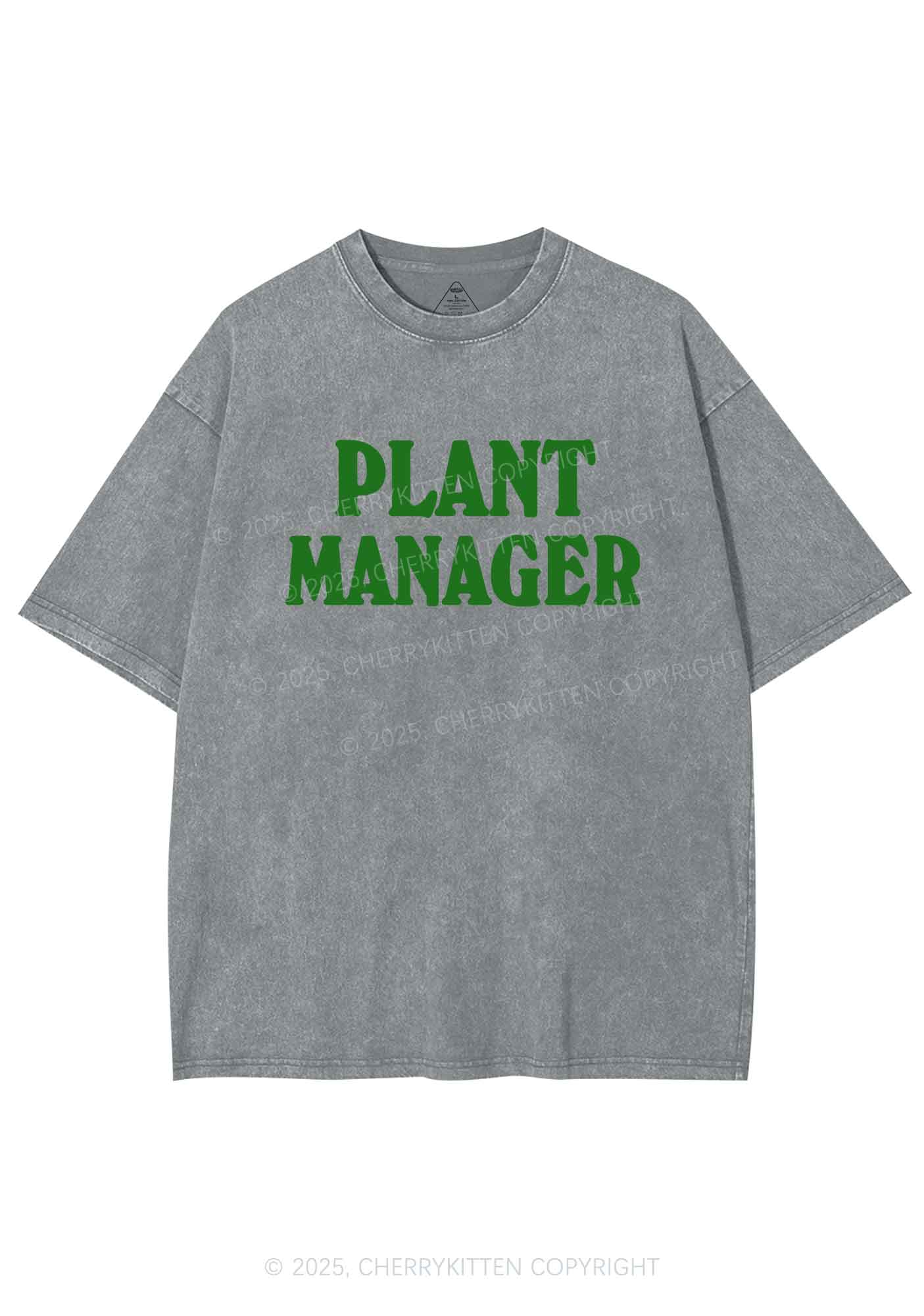 Plant Manager Y2K Washed Tee Cherrykitten - Image 9