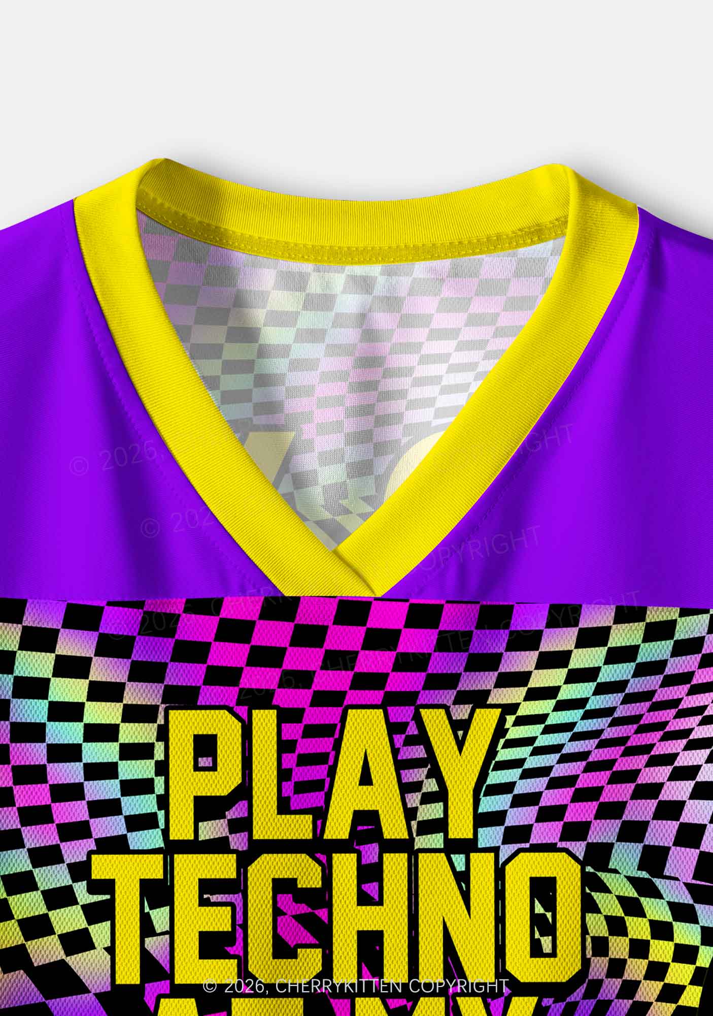 Play Techno At My Funeral Y2K Crop Sport Jersey Shirts Cherrykitten - Image 6