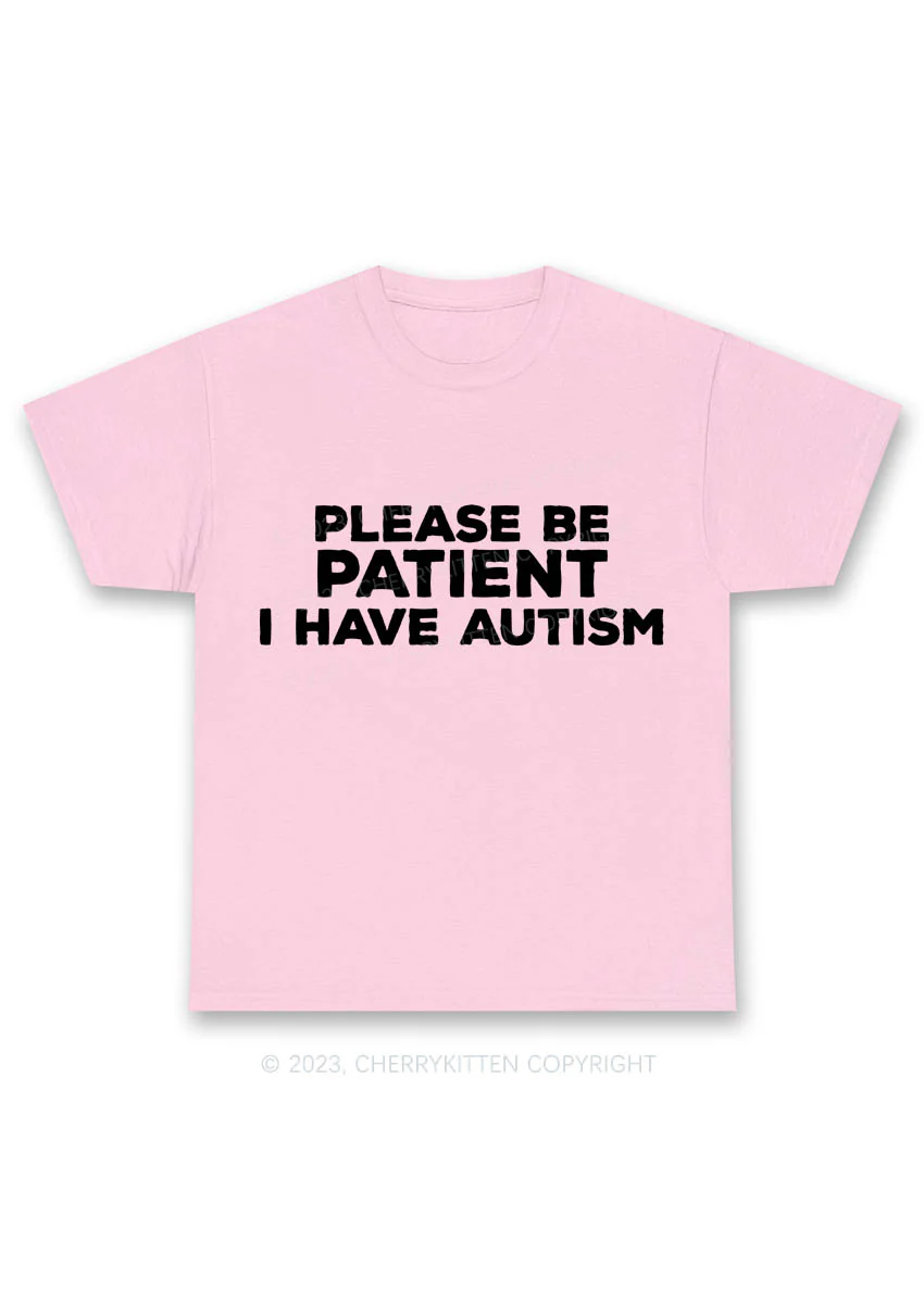 Please Be Patient I Have Autism Y2K Chunky Shirt Cherrykitten - Image 6