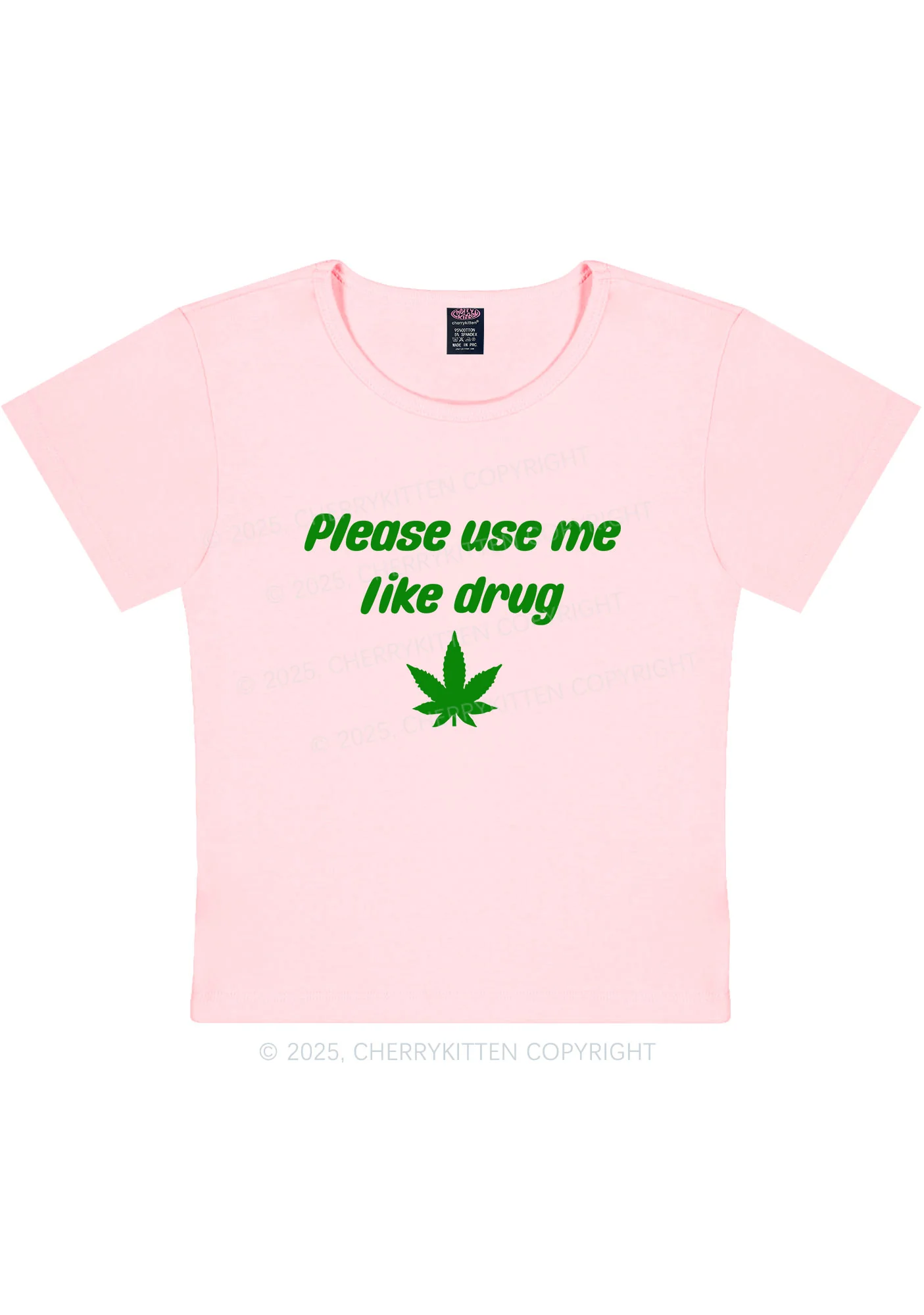 Please Use Me Y2K Baby Tee Cherrykitten - Image 10