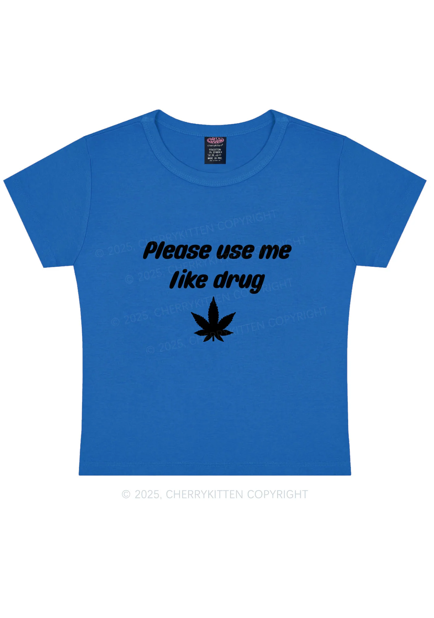 Please Use Me Y2K Baby Tee Cherrykitten - Image 11