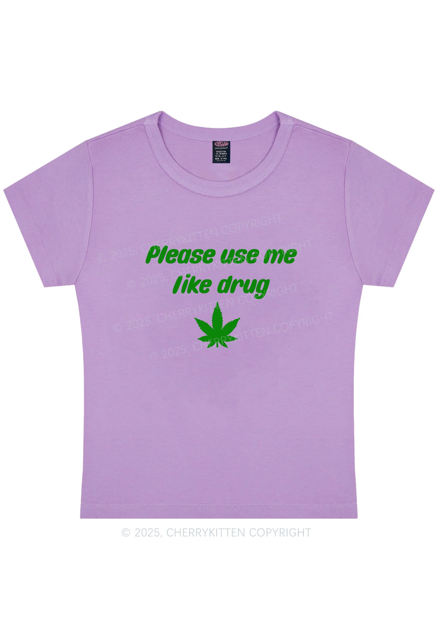 Please Use Me Y2K Baby Tee Cherrykitten - Image 7