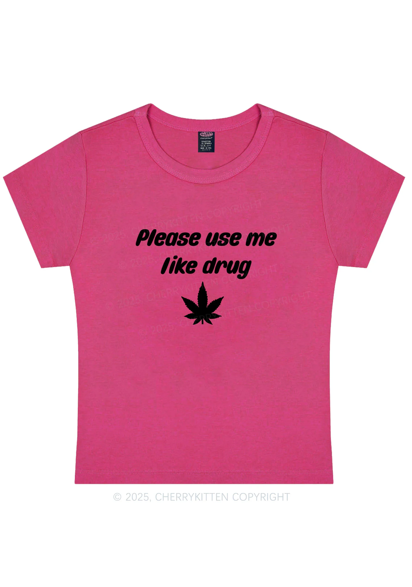Please Use Me Y2K Baby Tee Cherrykitten - Image 8