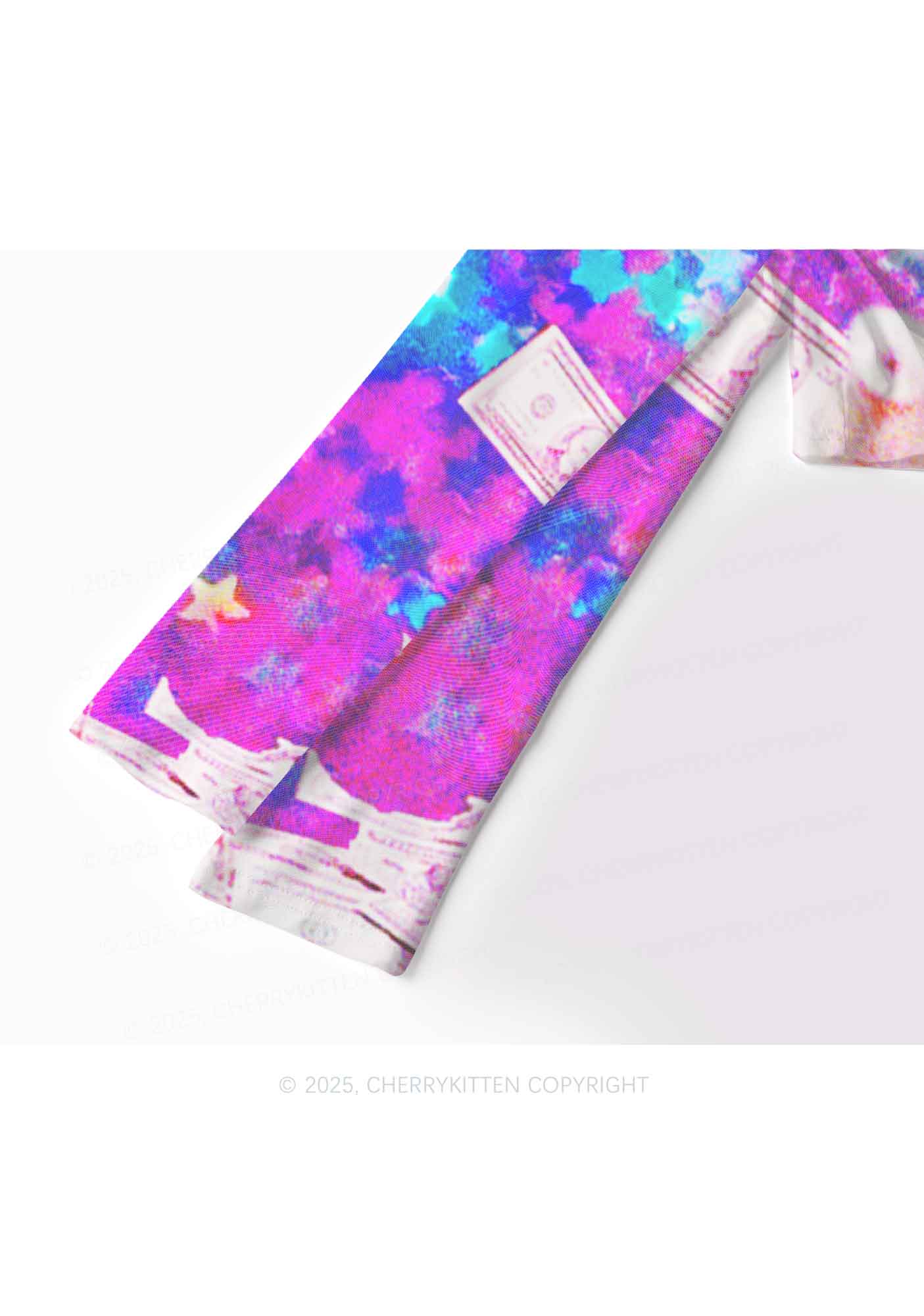 Pole Dancing Raccoon Y2K Mesh Long Sleeve Crop Top Cherrykitten - Image 4