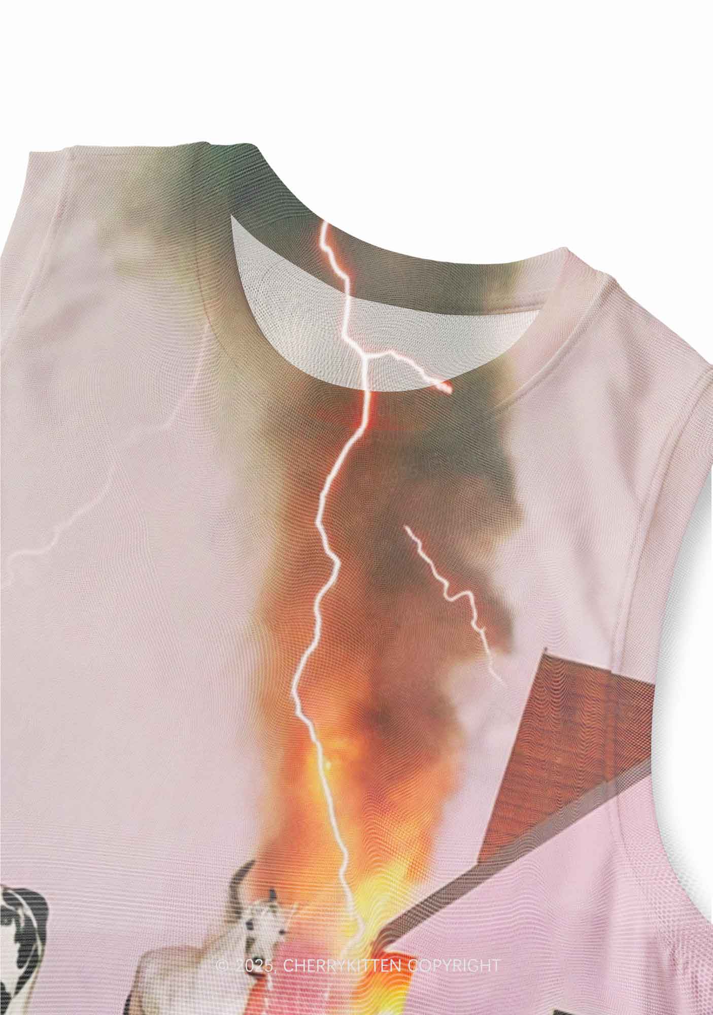 Pony Cow Y2K Mesh Muscle Tank Cherrykitten - Image 4