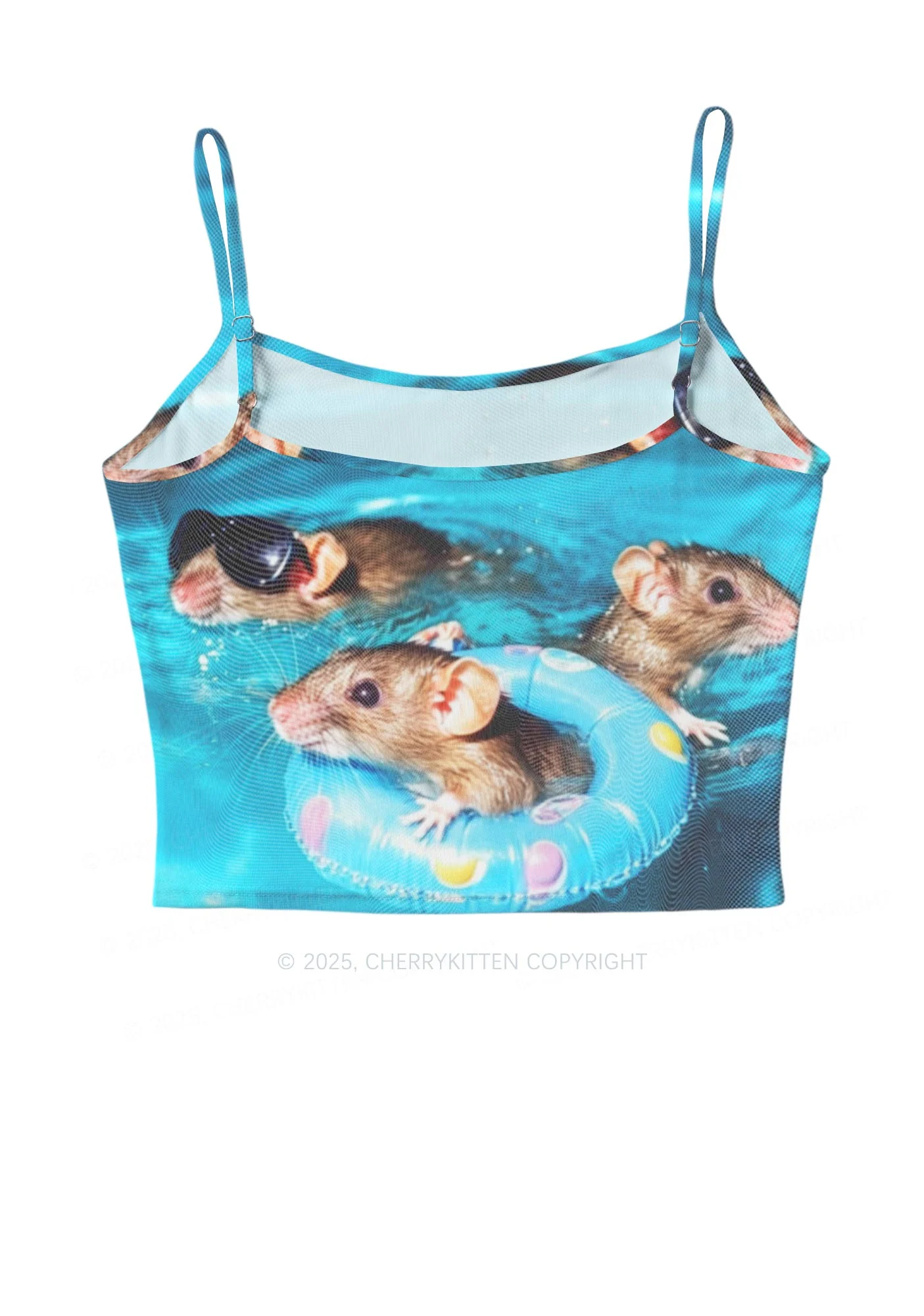 Pool Rats Y2K Mesh Cami Tank Cherrykitten - Image 3