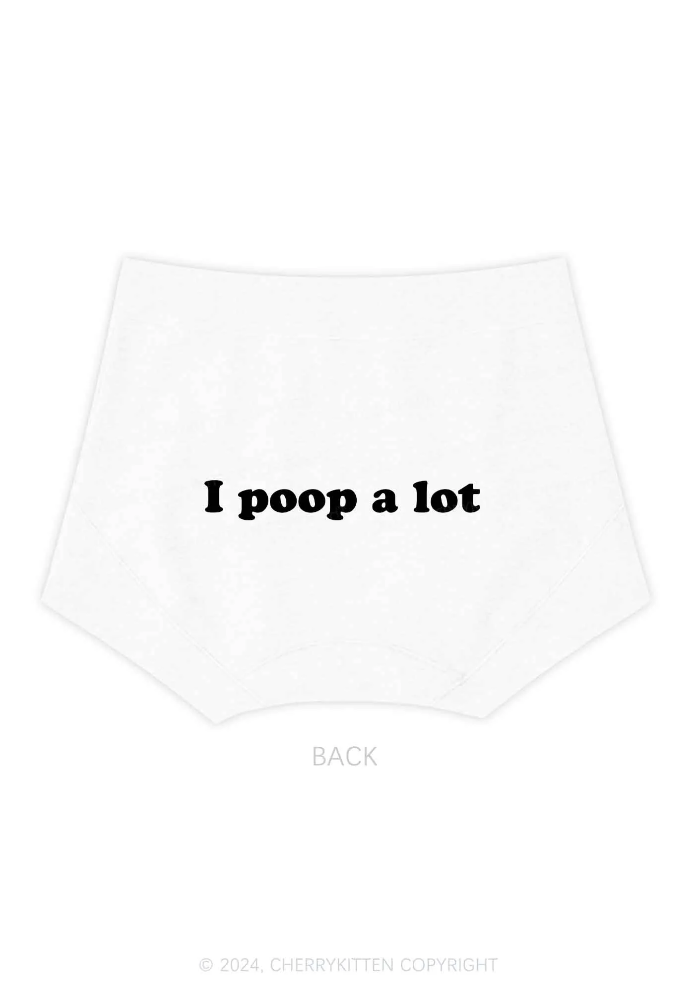 Poop A Lot Y2K Mid Rise Waist Boyshort Cherrykitten - Image 5