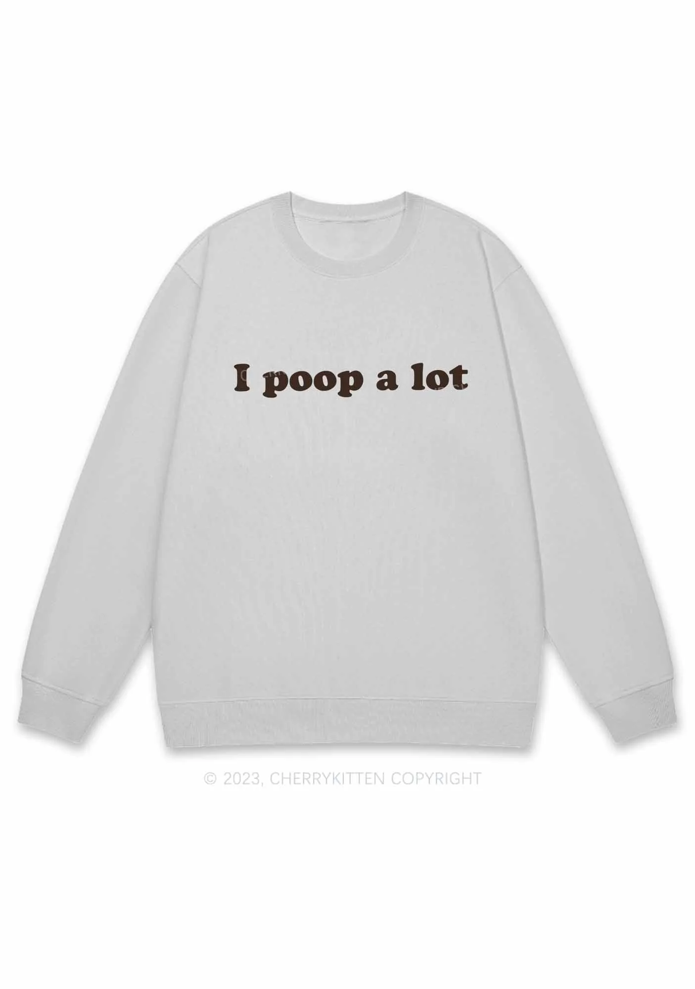 Poop A Lot Y2K Sweatshirt Cherrykitten - Image 4
