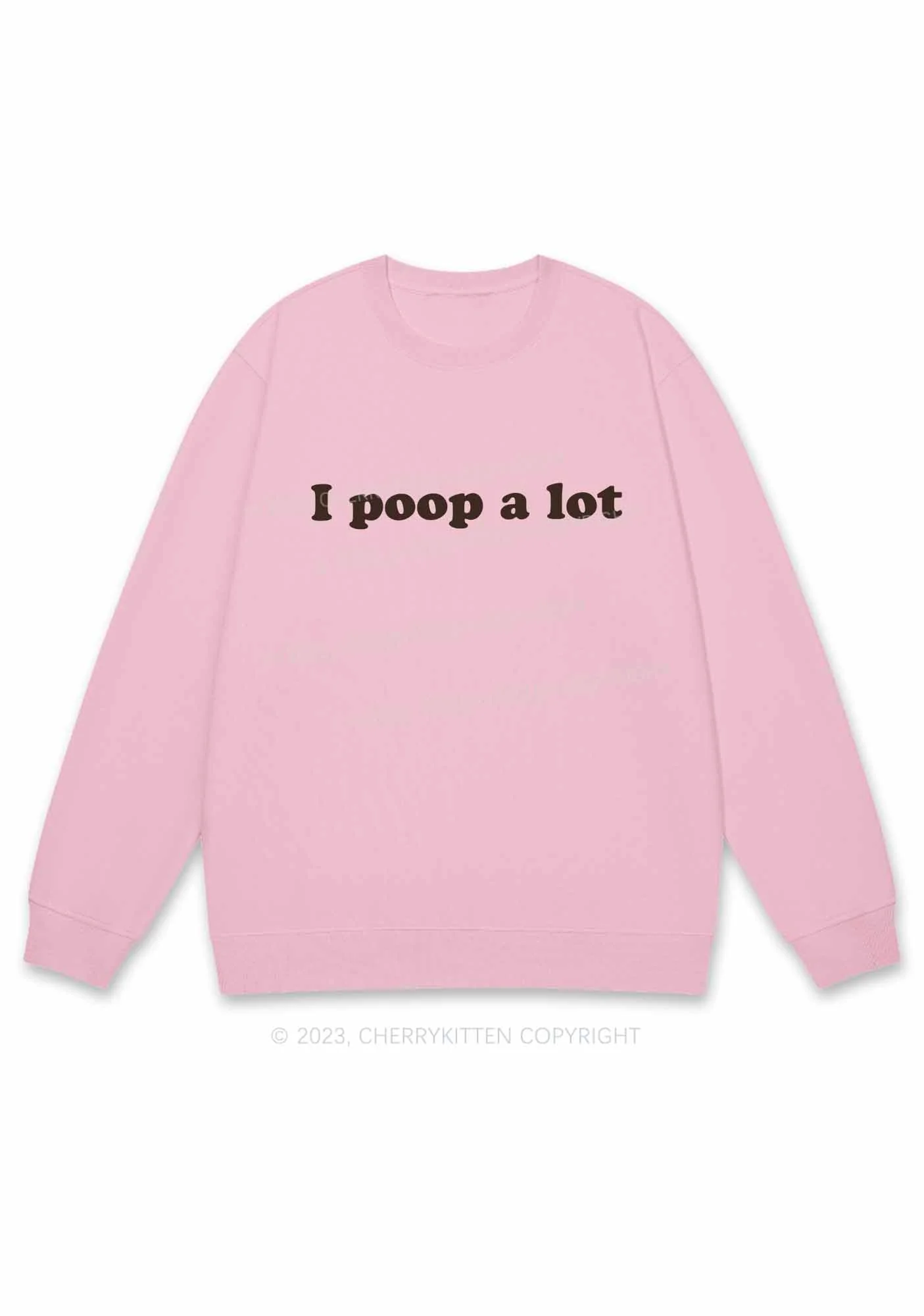 Poop A Lot Y2K Sweatshirt Cherrykitten - Image 5