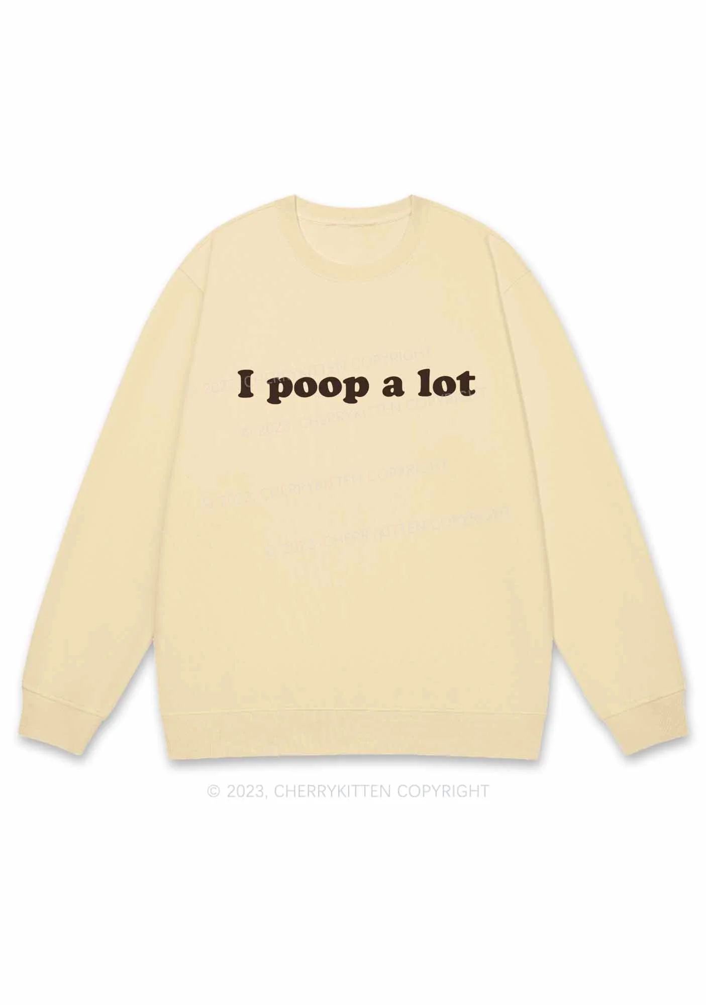 Poop A Lot Y2K Sweatshirt Cherrykitten - Image 6