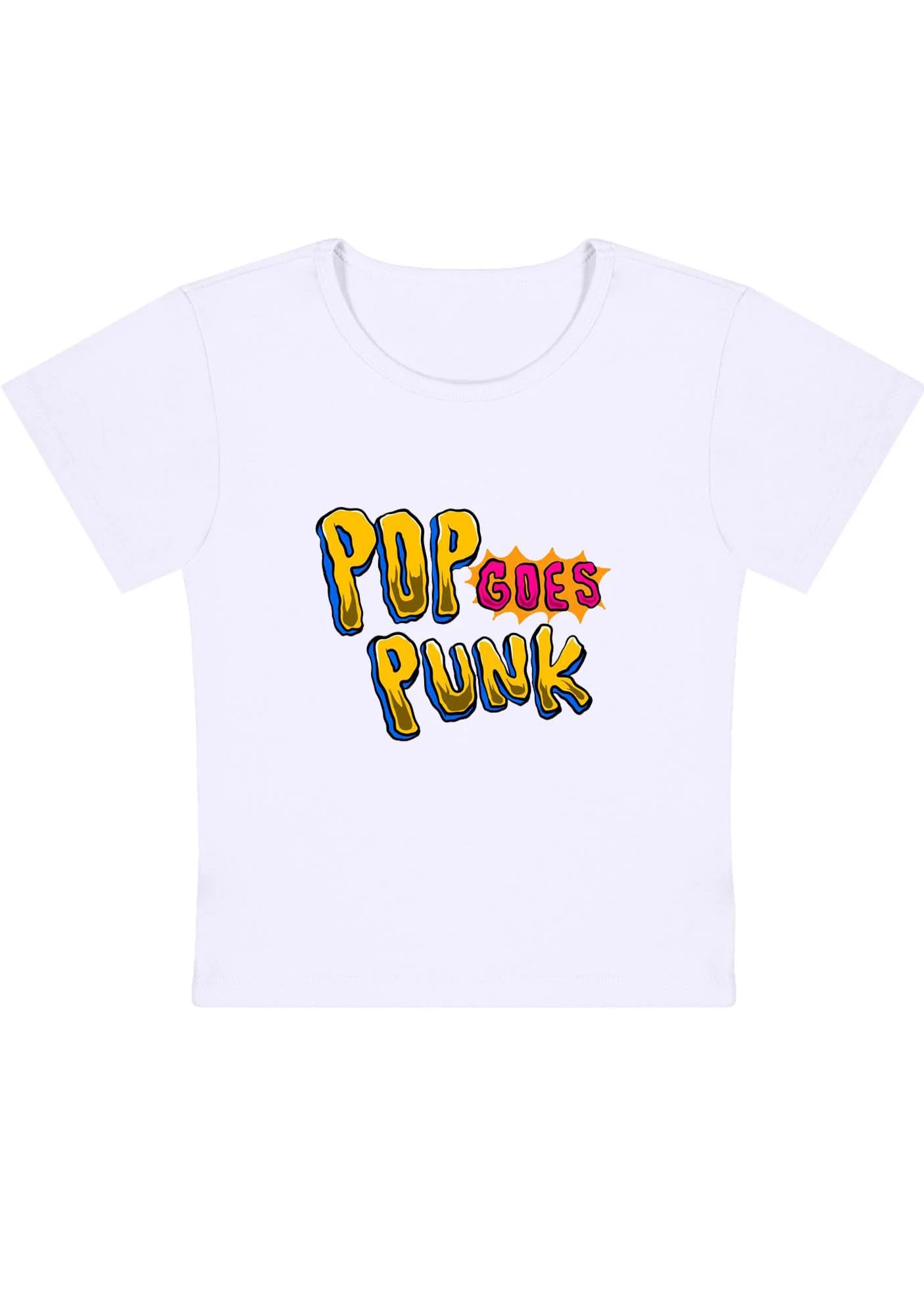 Pop Punk Goes Y2K Baby Tee - Image 3