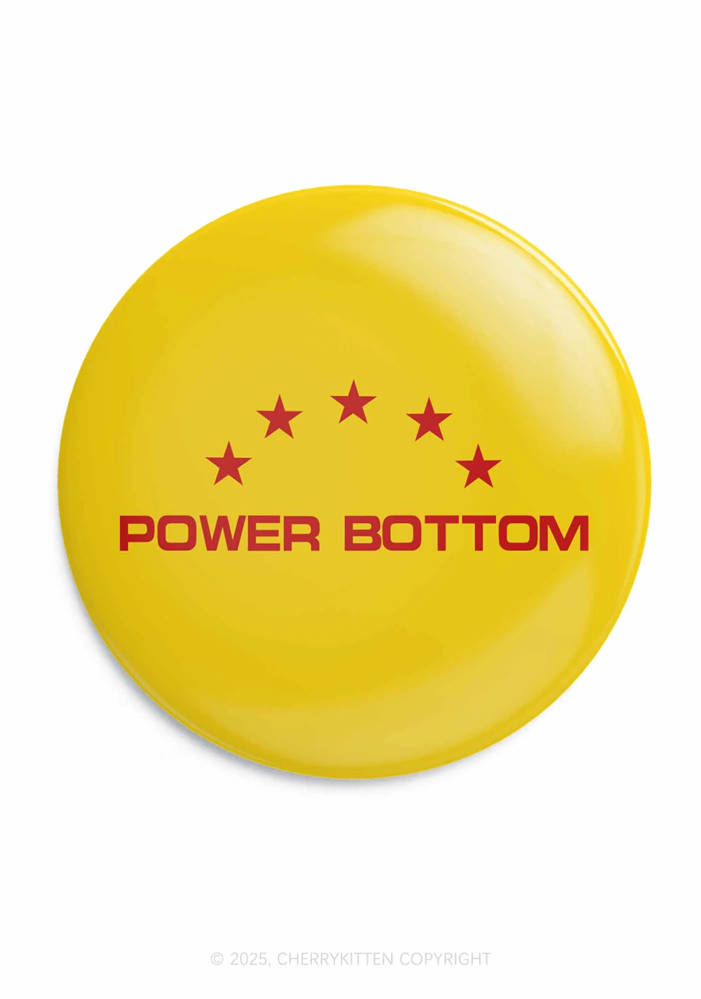 Power Bottom Pride 1Pc Y2K Pin Badge Cherrykitten - Image 3
