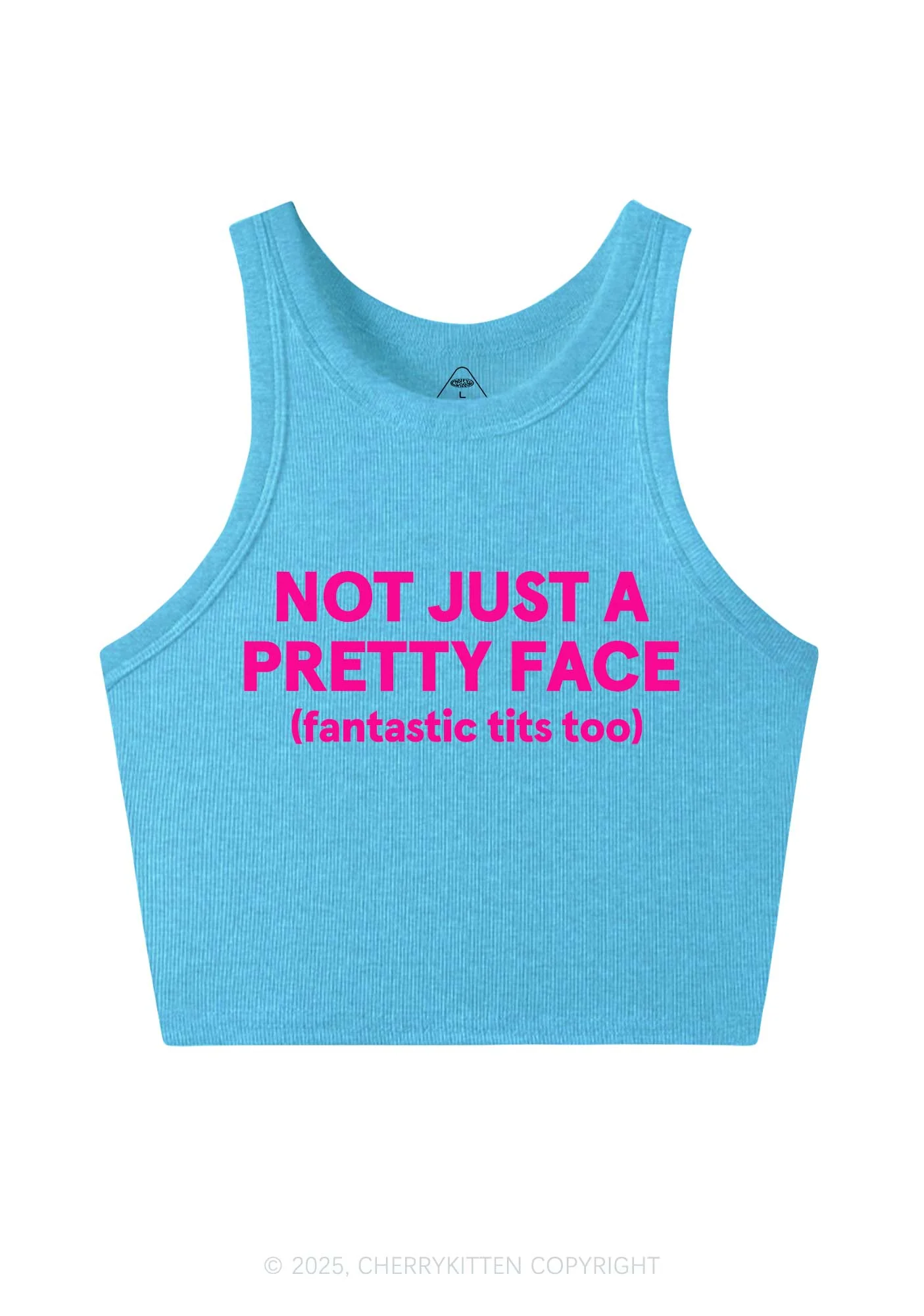 Pretty Face Fantastic Txts Y2K Crop Tank Top Cherrykitten - Image 5