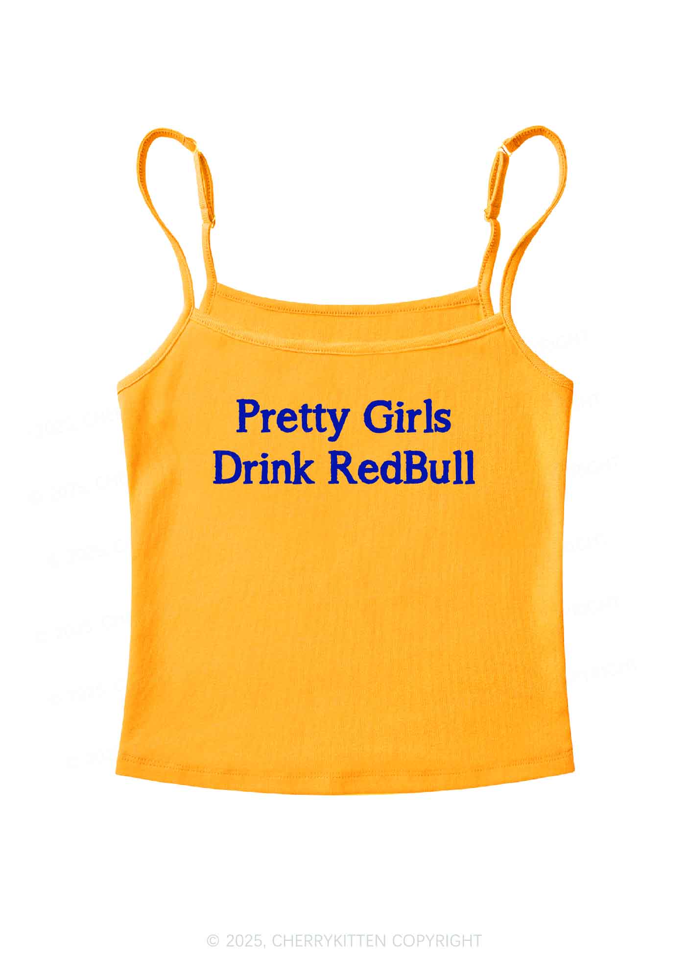 Pretty Girls Drink Red Y2K Spaghetti Strap Cami Cherrykitten - Image 7