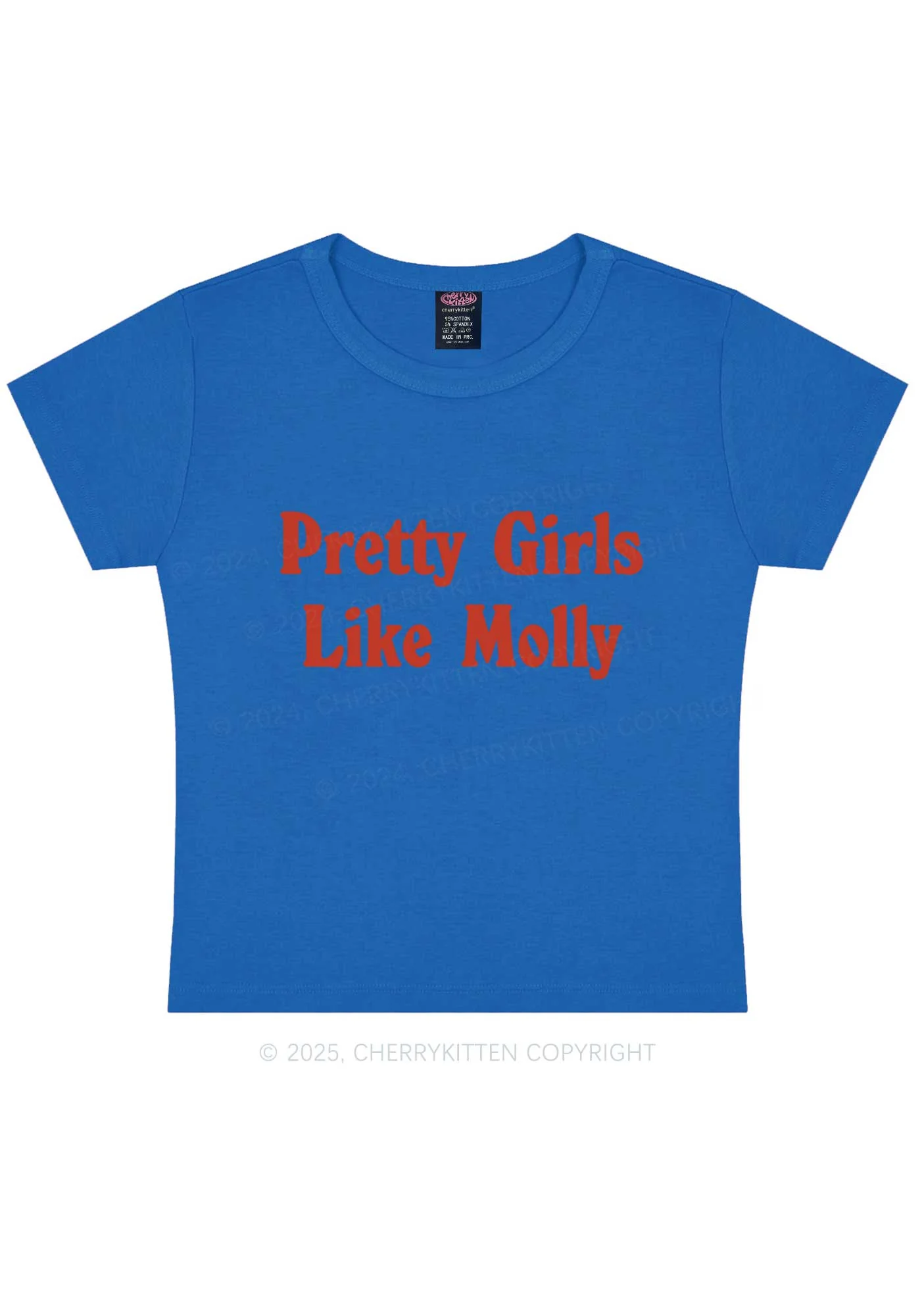 Pretty Girls Like Molly Y2K Baby Tee Cherrykitten - Image 9