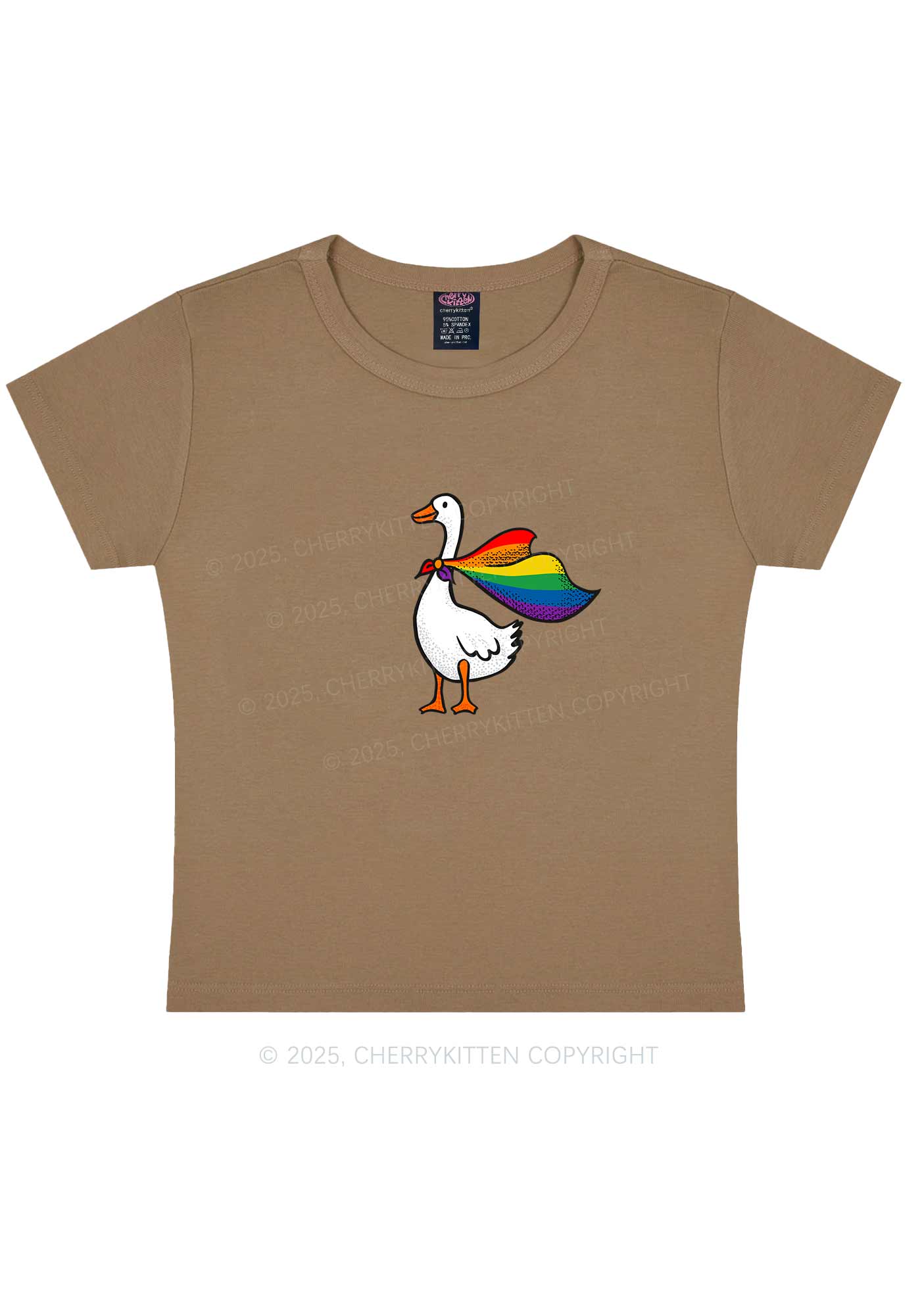 Pride Goose Y2K Baby Tee Cherrykitten - Image 10