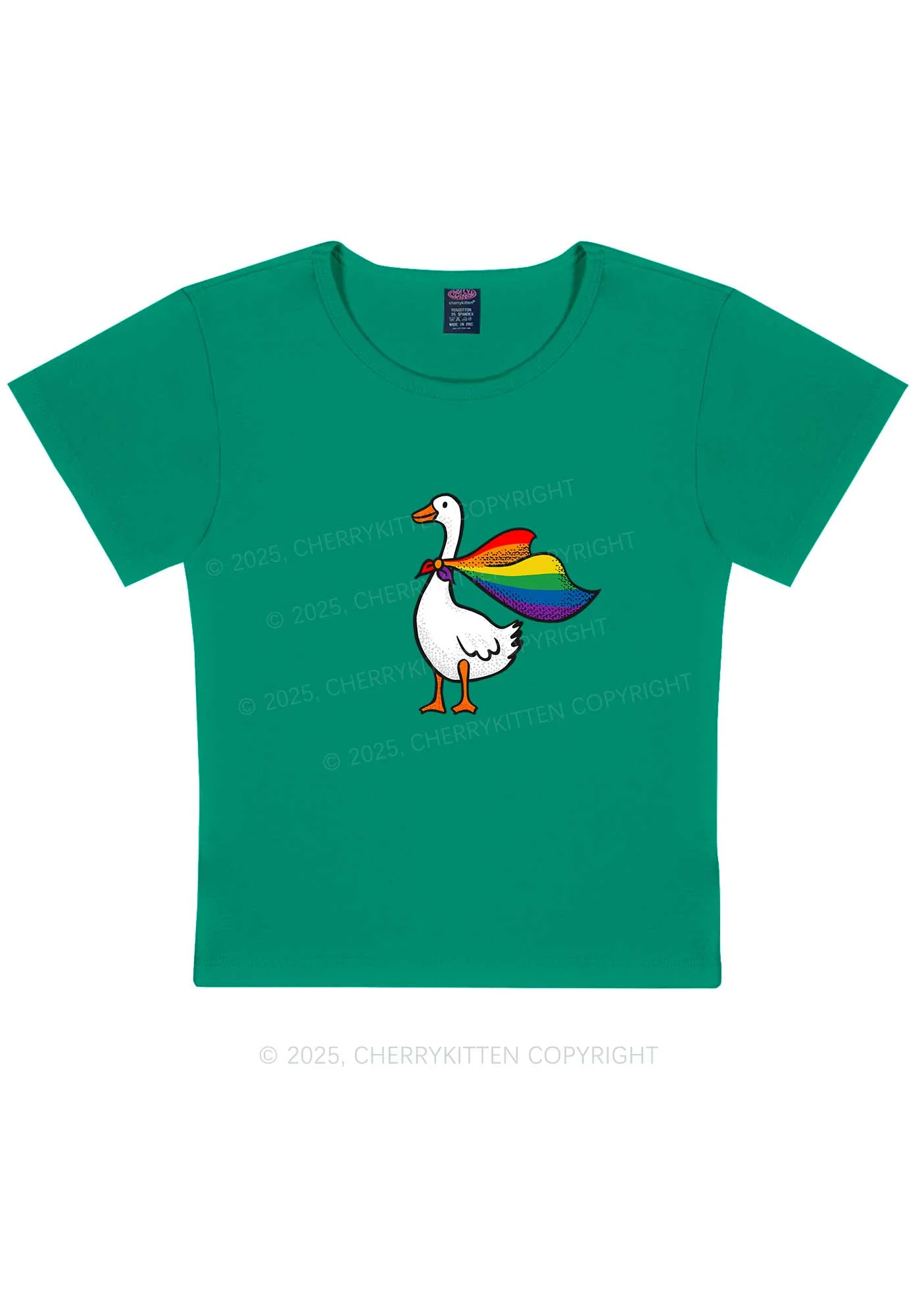 Pride Goose Y2K Baby Tee Cherrykitten - Image 11