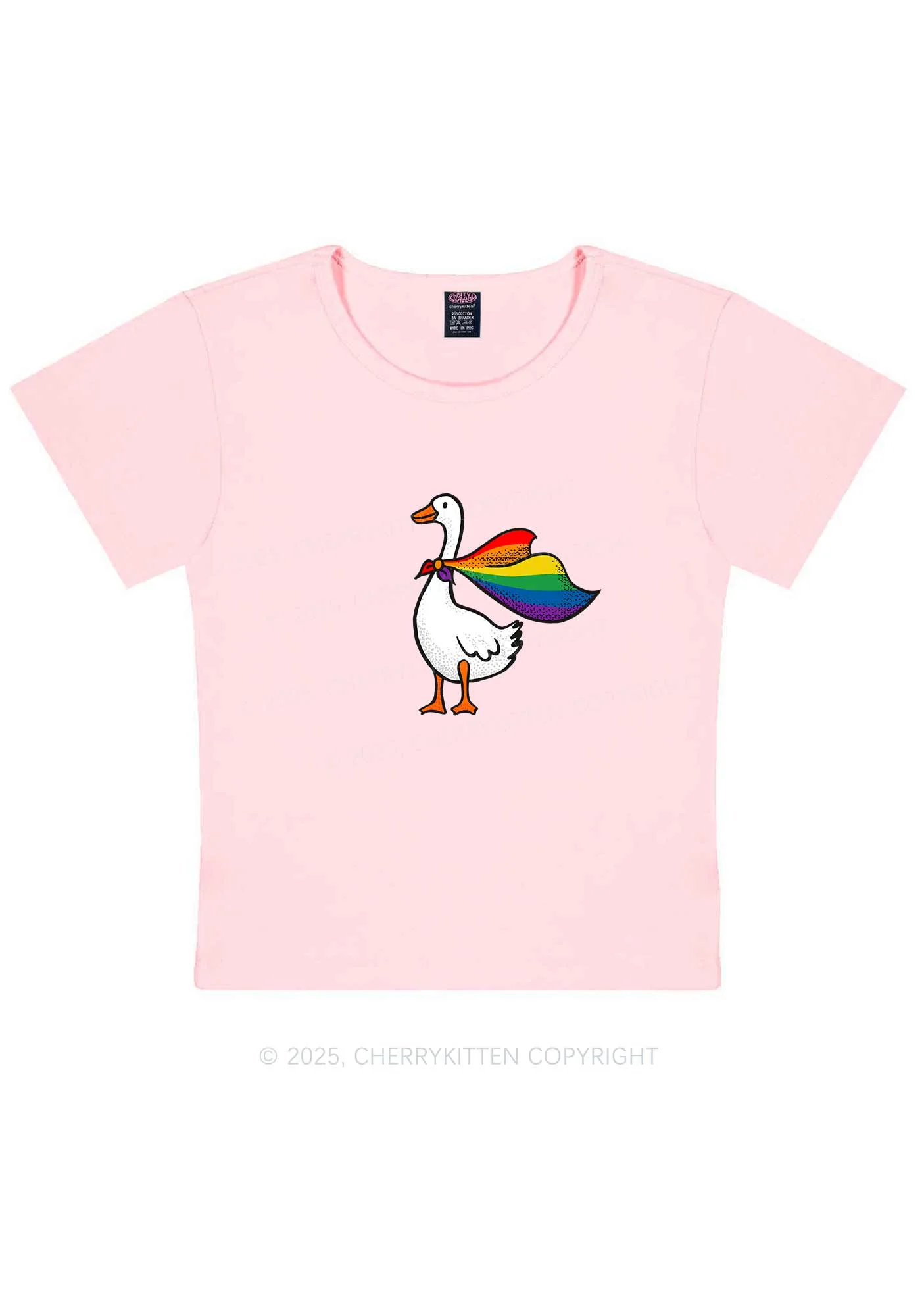 Pride Goose Y2K Baby Tee Cherrykitten - Image 12
