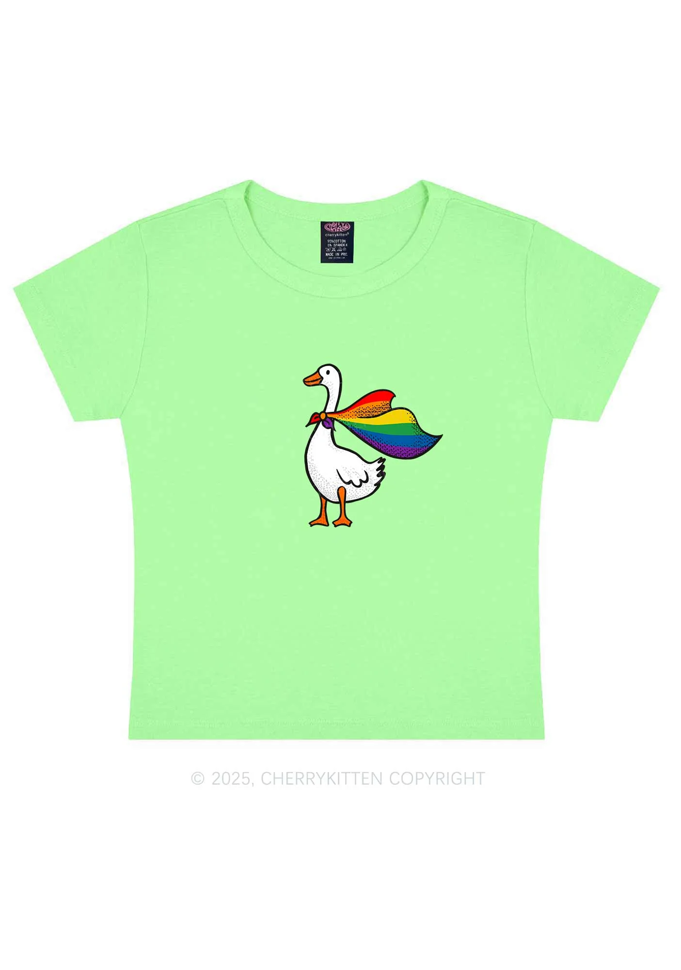 Pride Goose Y2K Baby Tee Cherrykitten - Image 13
