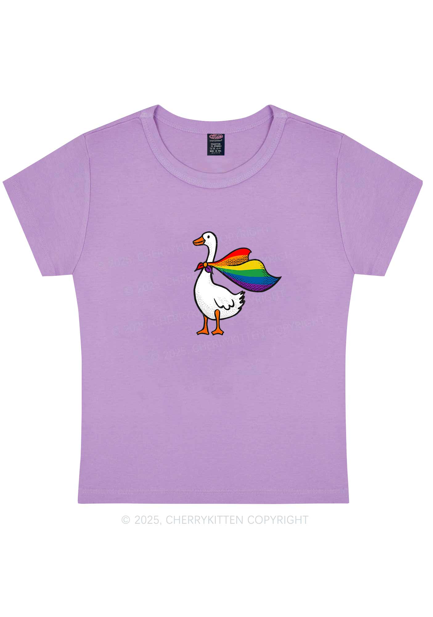 Pride Goose Y2K Baby Tee Cherrykitten - Image 6