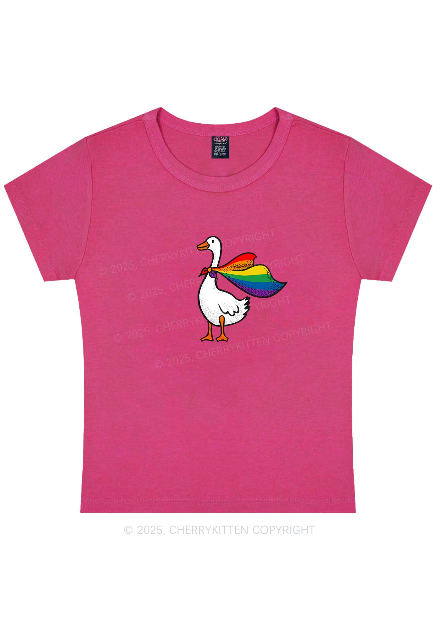 Pride Goose Y2K Baby Tee Cherrykitten - Image 7