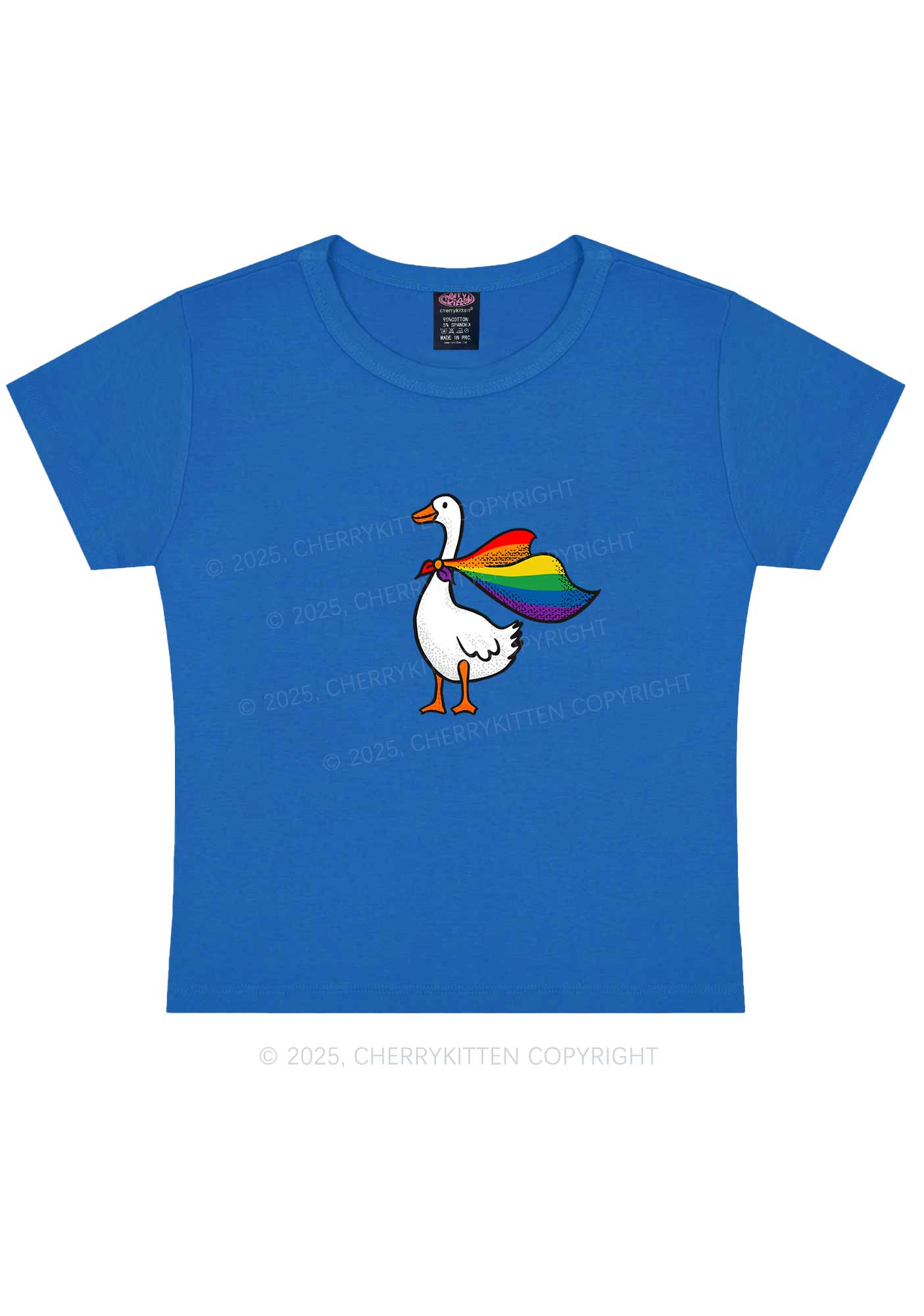 Pride Goose Y2K Baby Tee Cherrykitten - Image 9
