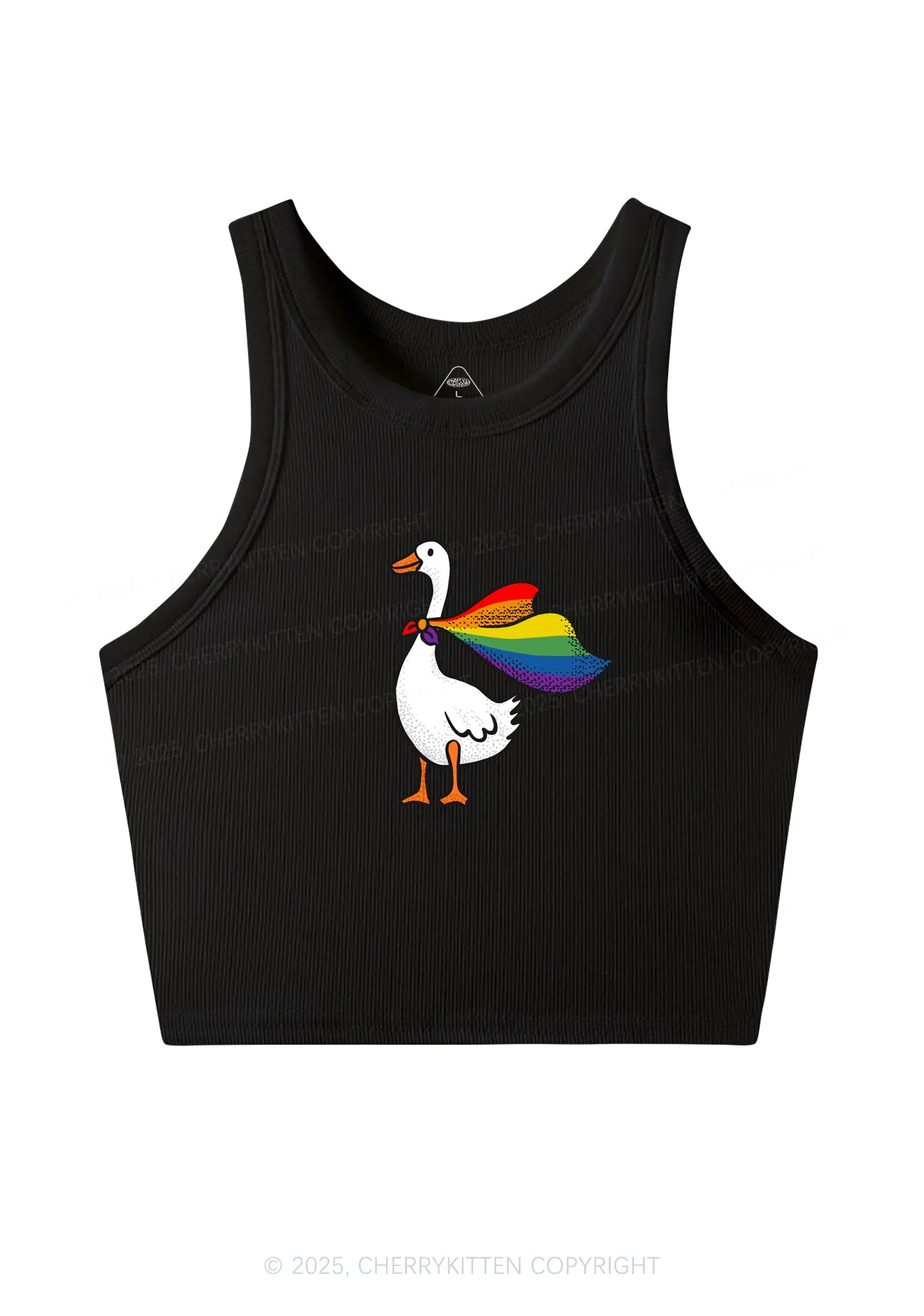 Pride Goose Y2K Crop Tank Top Cherrykitten - Image 3
