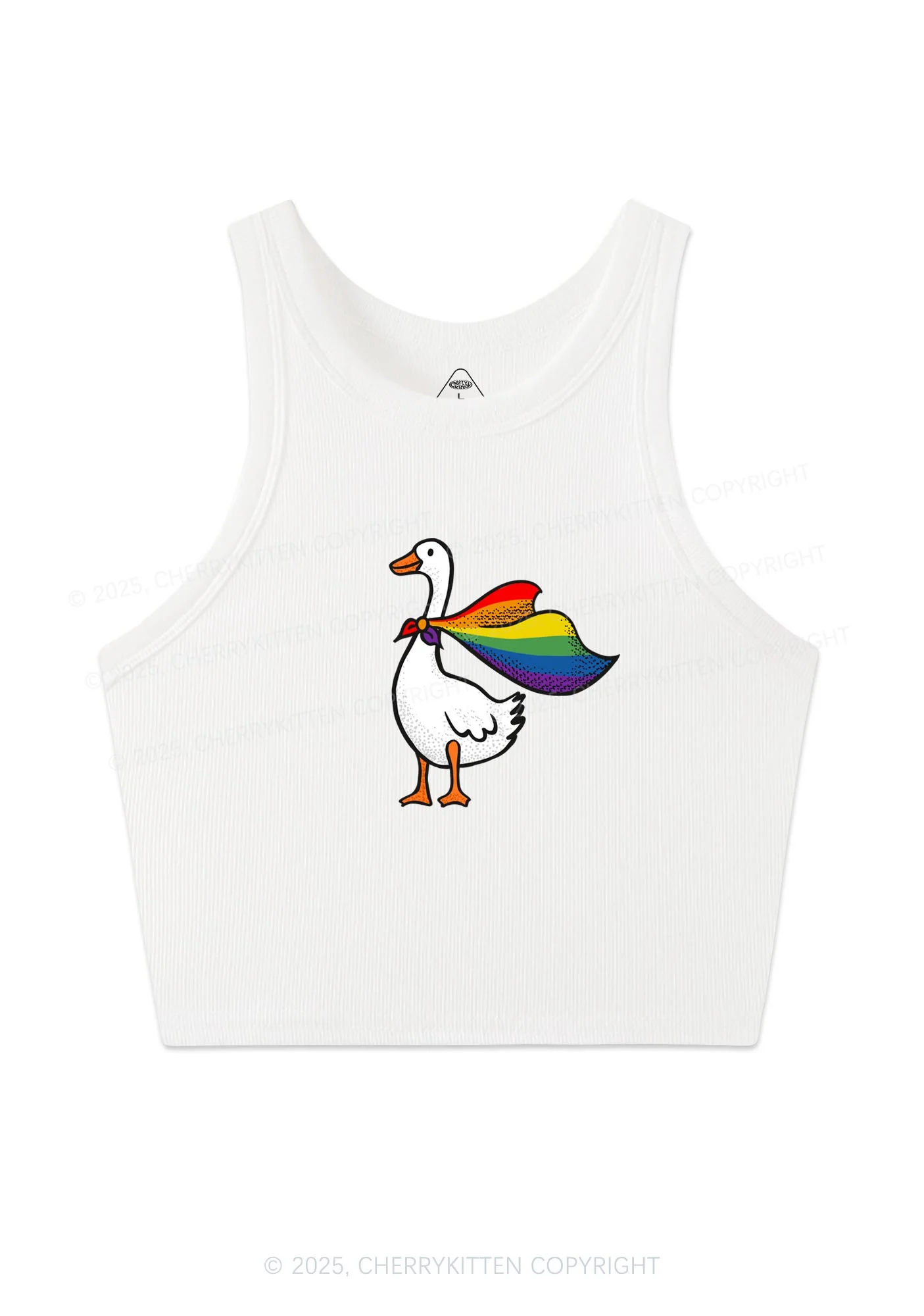 Pride Goose Y2K Crop Tank Top Cherrykitten - Image 4