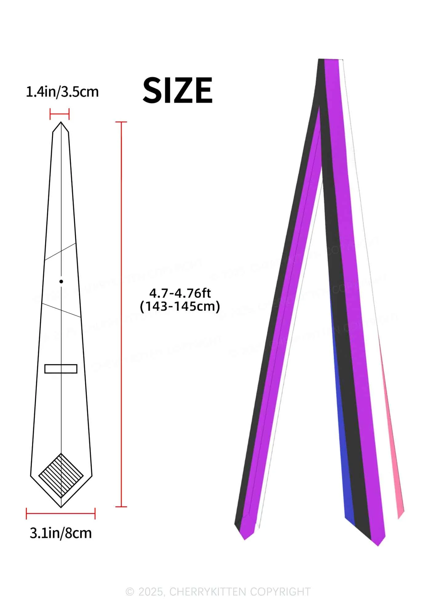 Pride Y2K Necktie Cherrykitten - Image 2