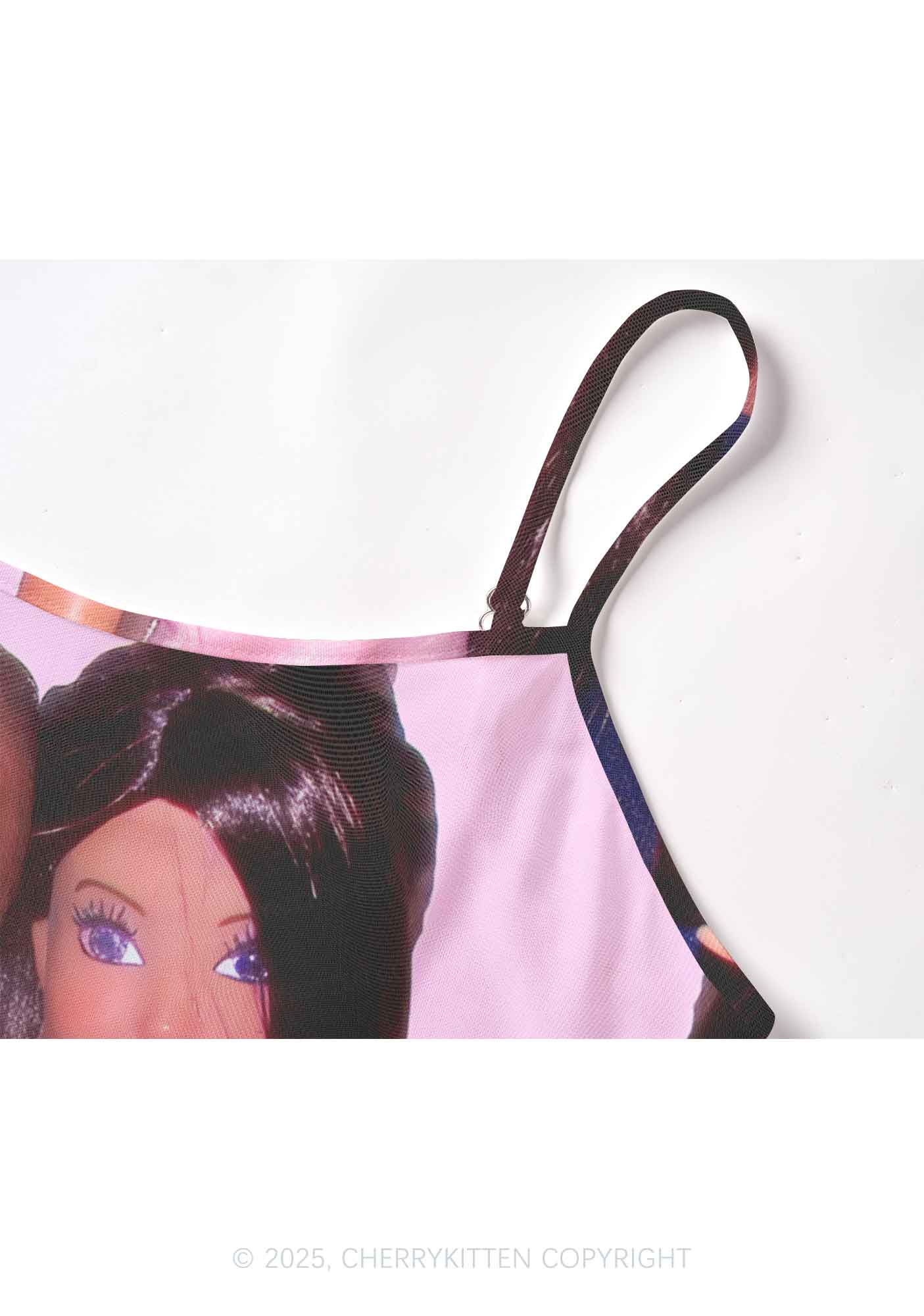 Princess Doll Y2K Mesh Cami Tank Cherrykitten - Image 4