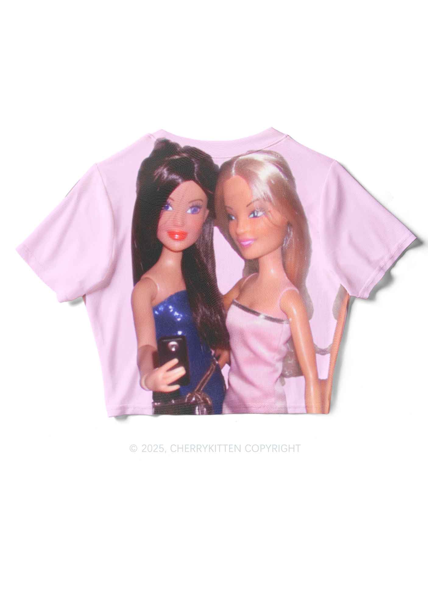 Princess Doll Y2K Mesh Crop Top Cherrykitten - Image 4
