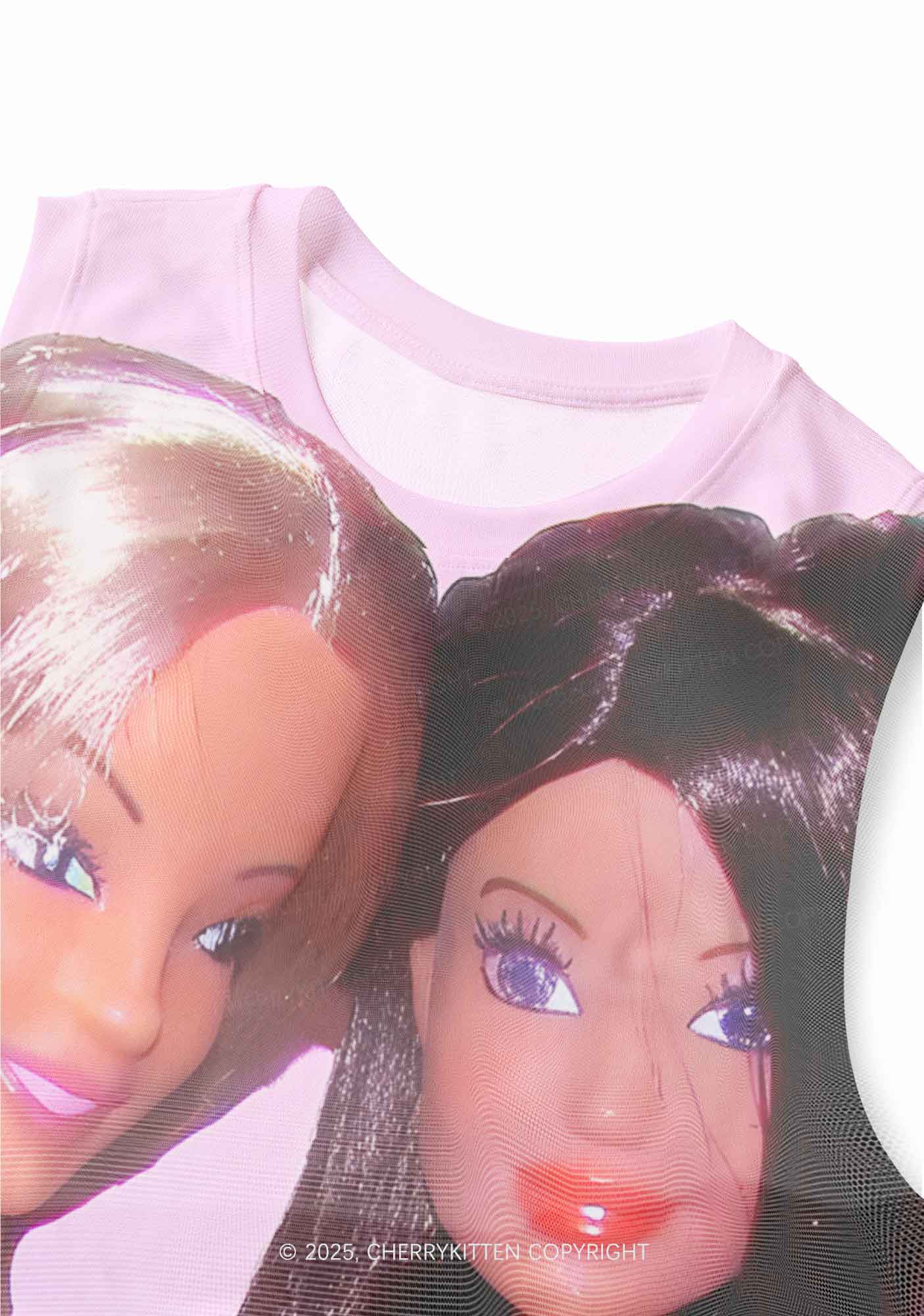 Princess Doll Y2K Mesh Muscle Tank Cherrykitten - Image 2