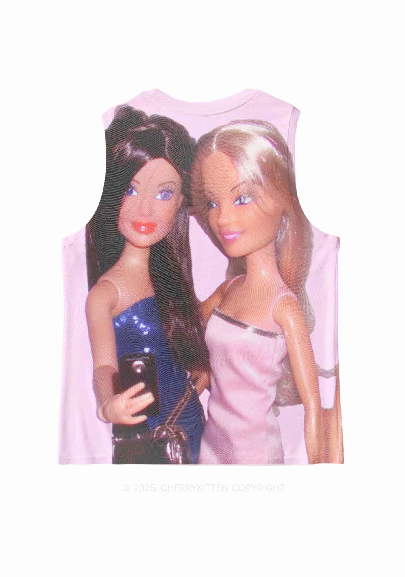 Princess Doll Y2K Mesh Muscle Tank Cherrykitten - Image 3