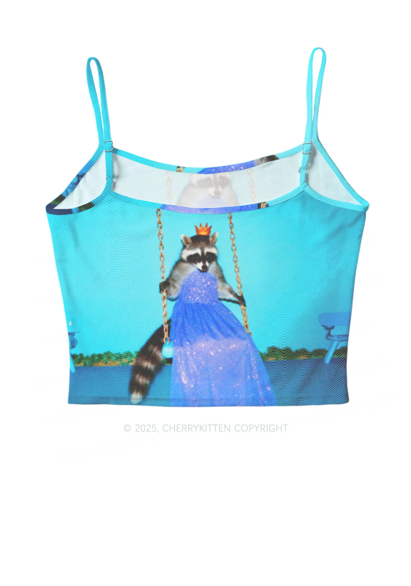 Princess Raccoon Y2K Mesh Cami Tank Cherrykitten - Image 3