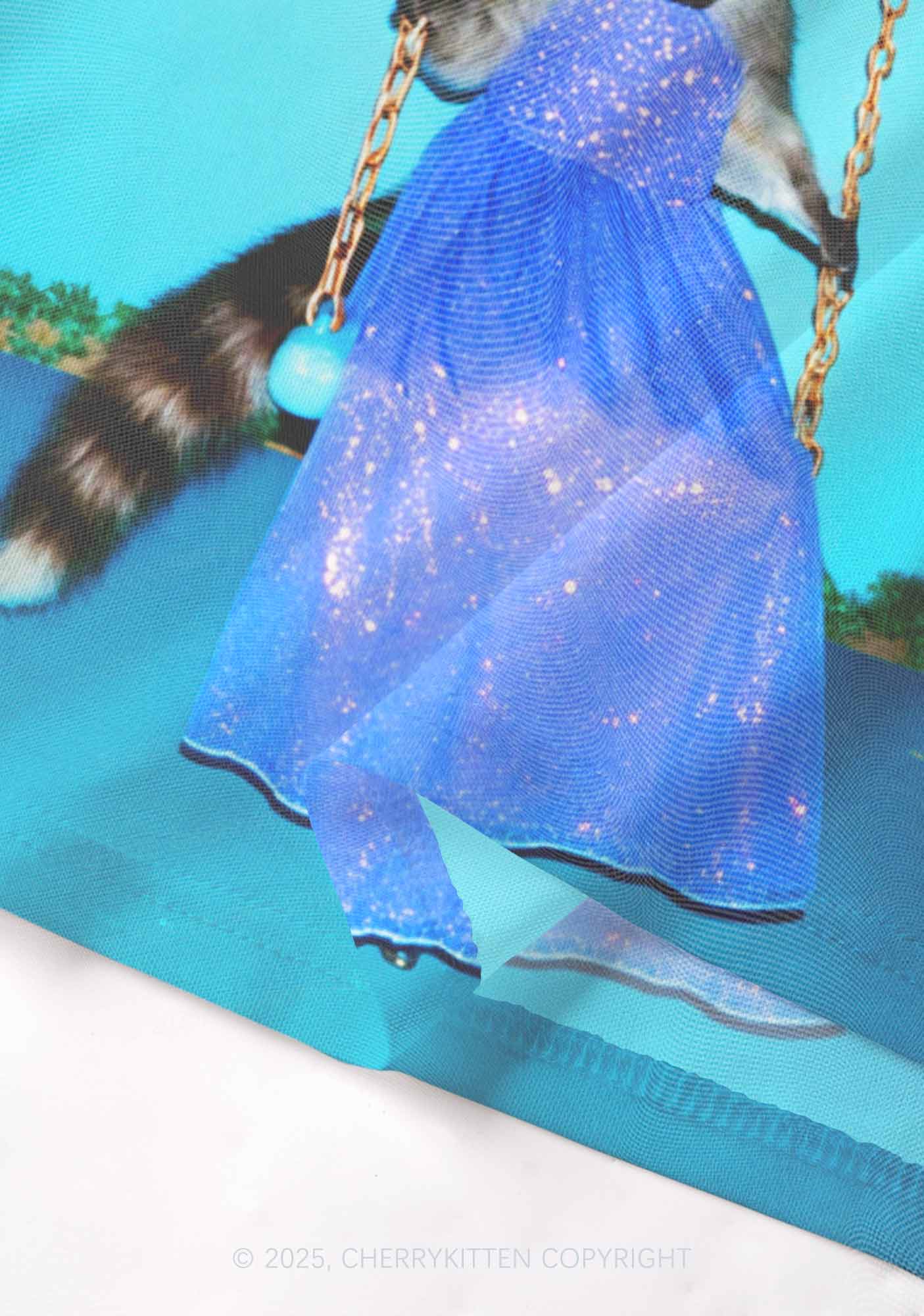 Princess Raccoon Y2K Mesh Cami Tank Cherrykitten - Image 4