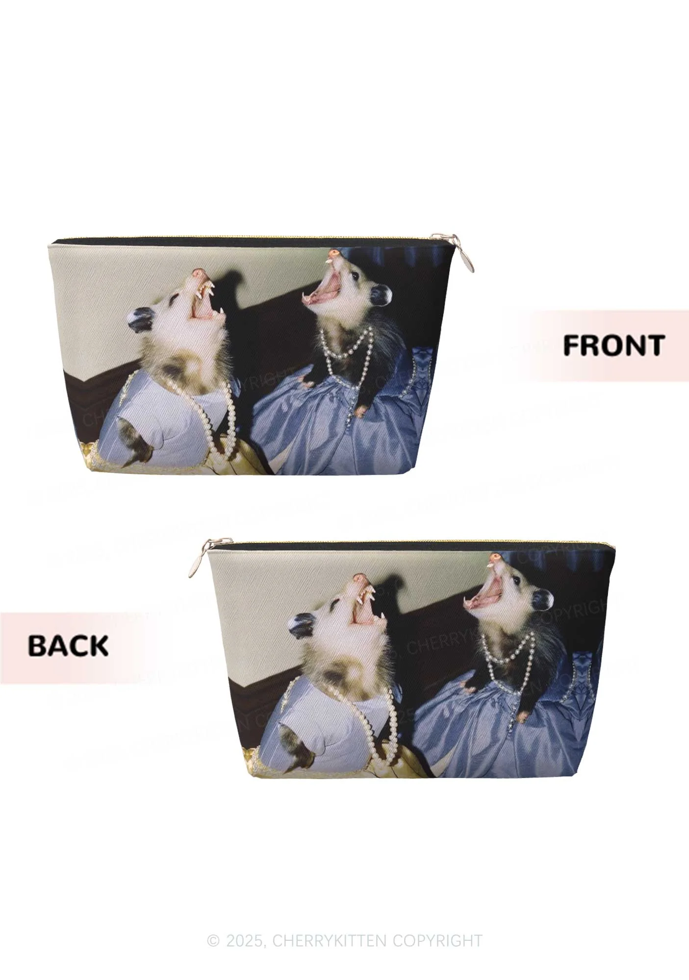 Princess Rats Y2K Leather Makeup Bag Cherrykitten - Image 2