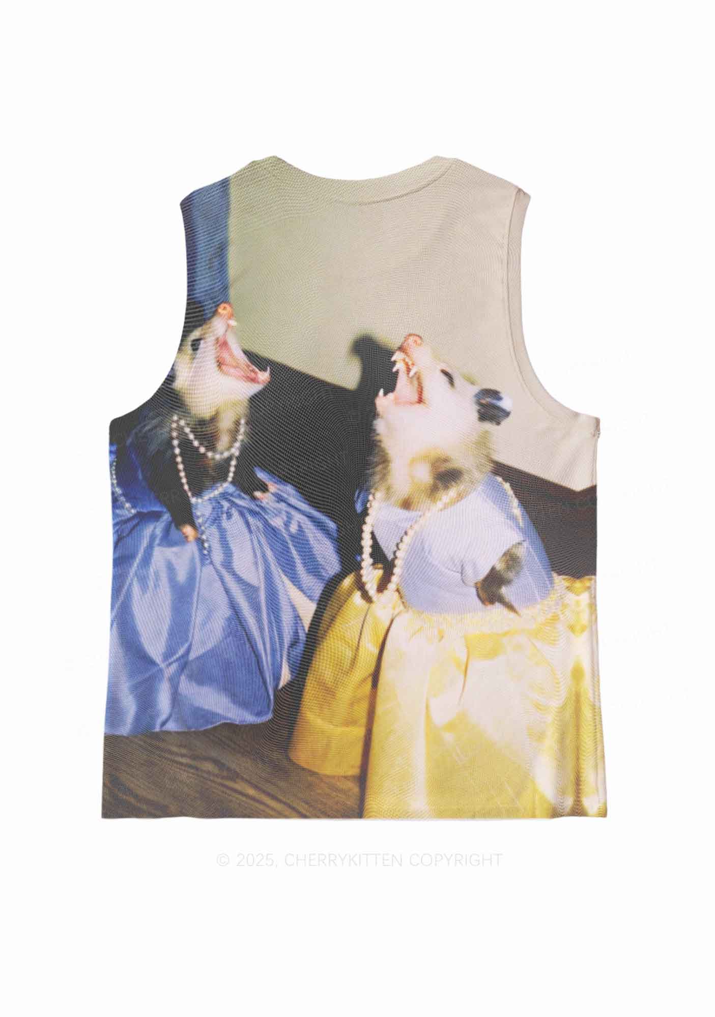 Princess Rats Y2K Mesh Muscle Tank Cherrykitten - Image 3