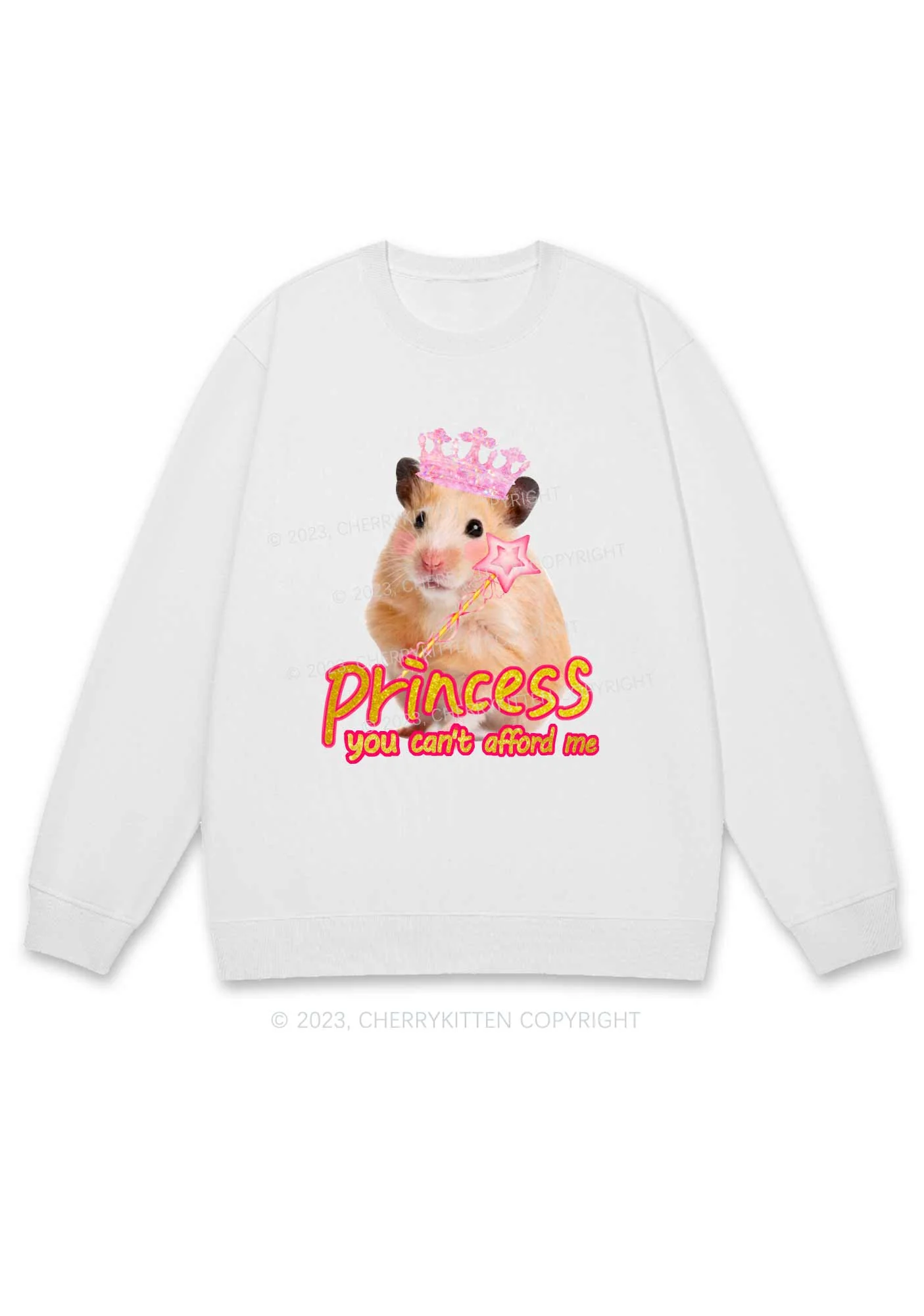 Princess You Can't Afford Me Y2K Sweatshirt Cherrykitten - Image 3