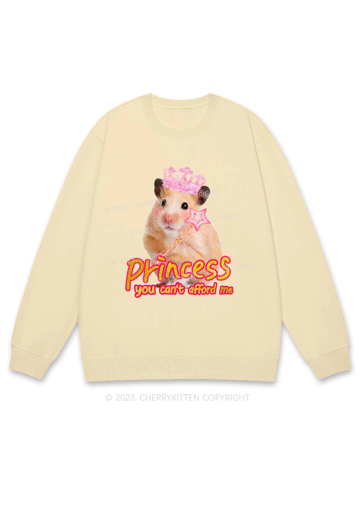 Princess You Can't Afford Me Y2K Sweatshirt Cherrykitten - Image 4
