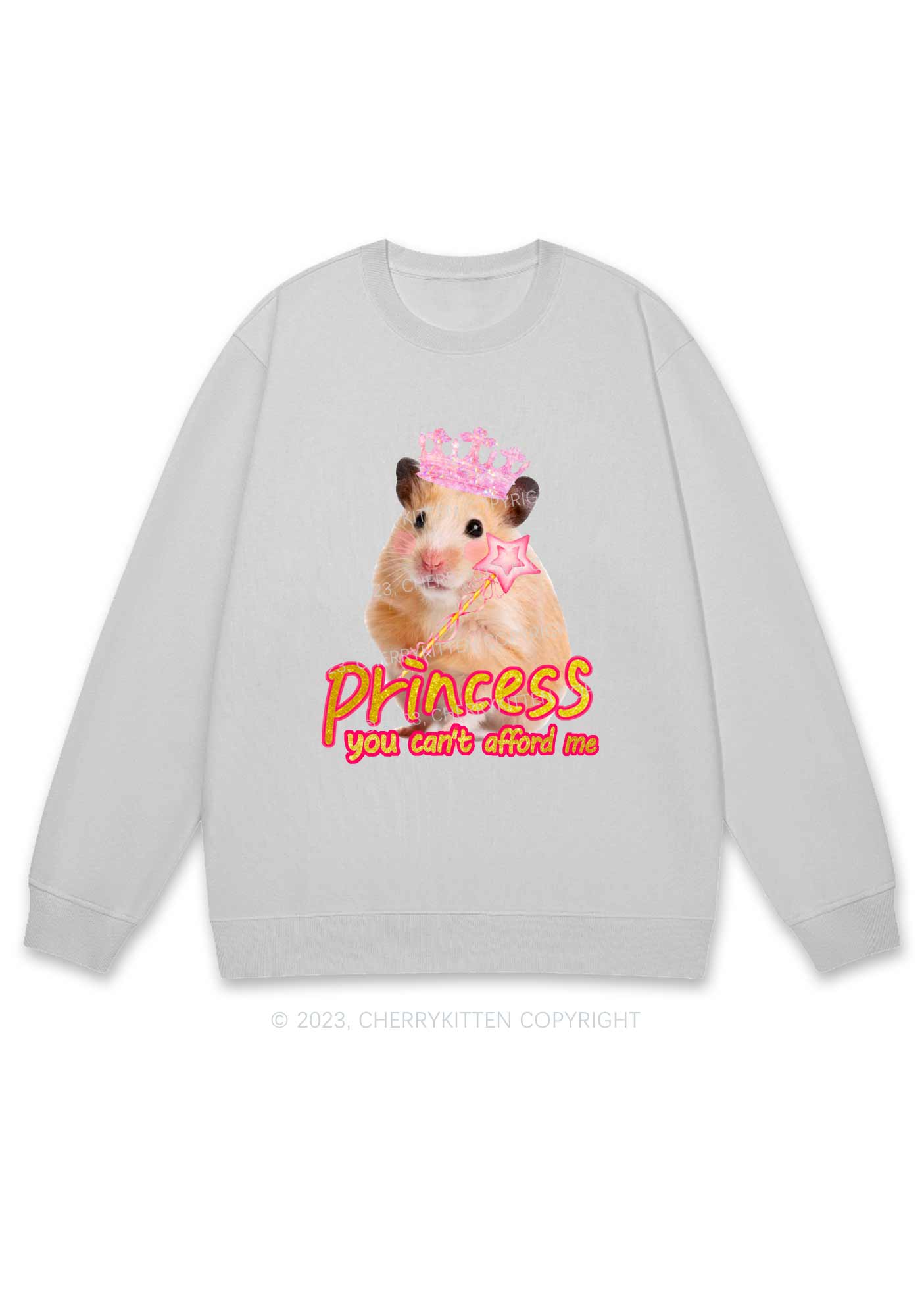 Princess You Can't Afford Me Y2K Sweatshirt Cherrykitten - Image 5