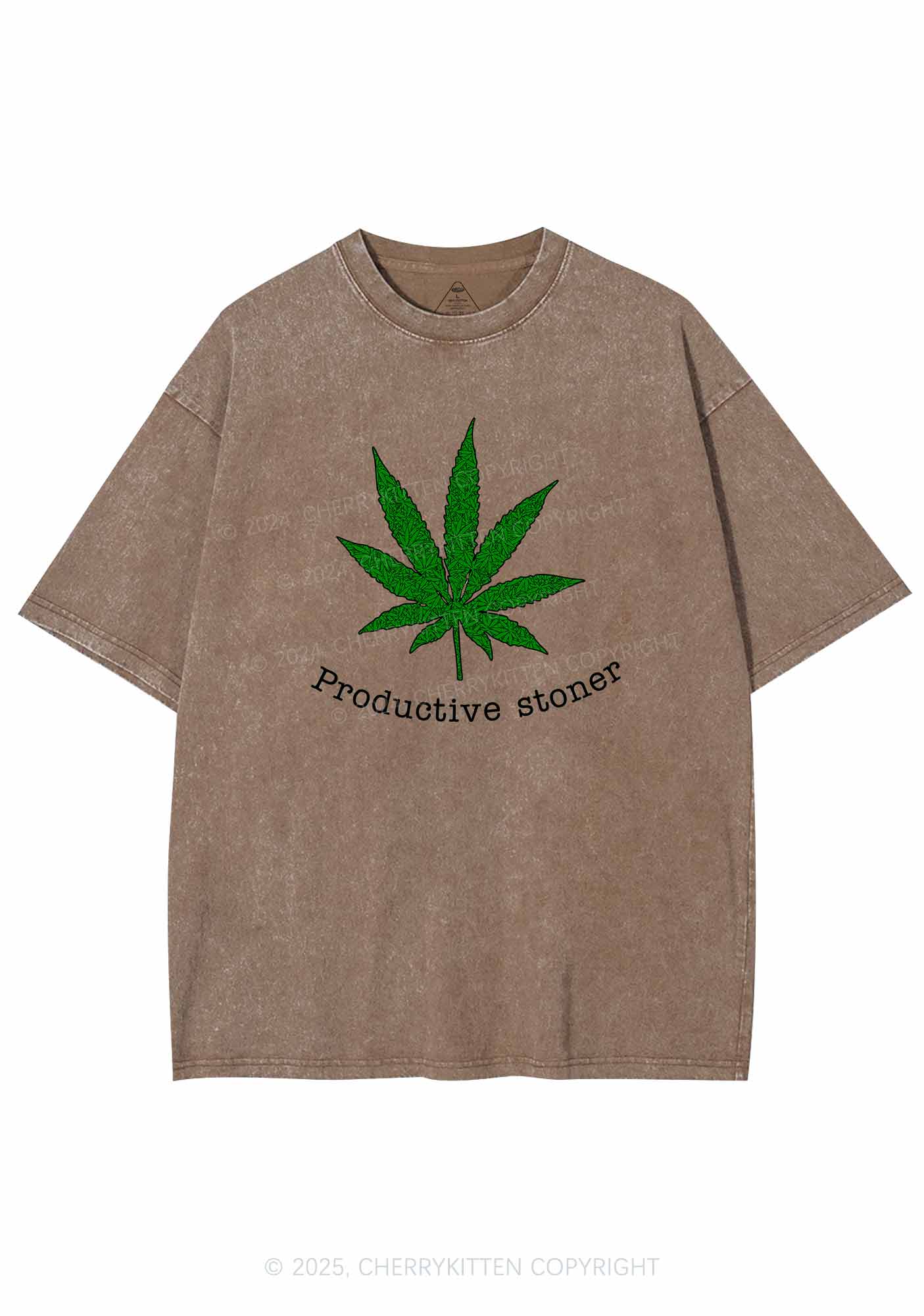 Productive Stoner Y2K Washed Tee Cherrykitten - Image 6