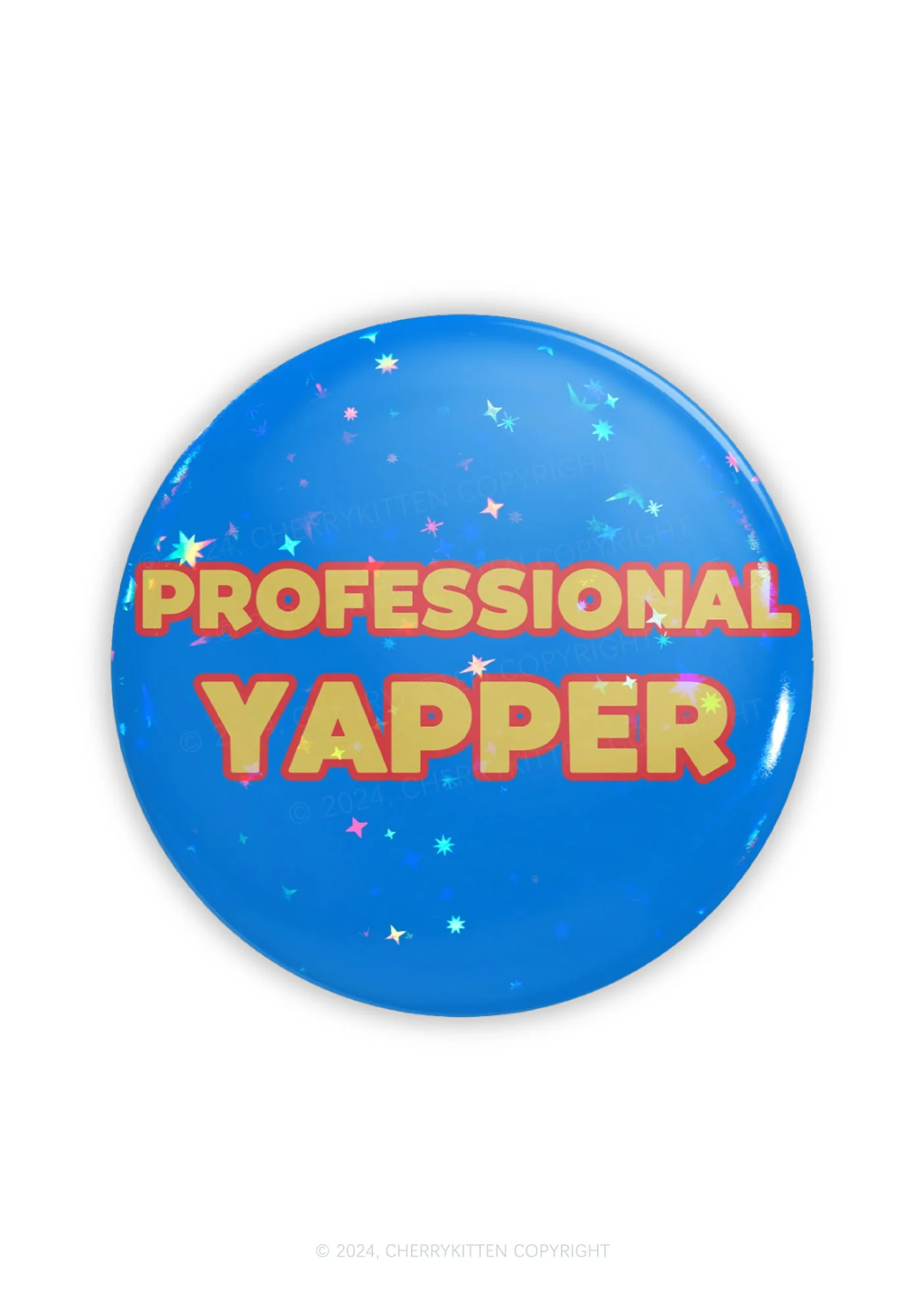 Professional Yapper 1Pc Y2K Pin Badge Cherrykitten - Image 4